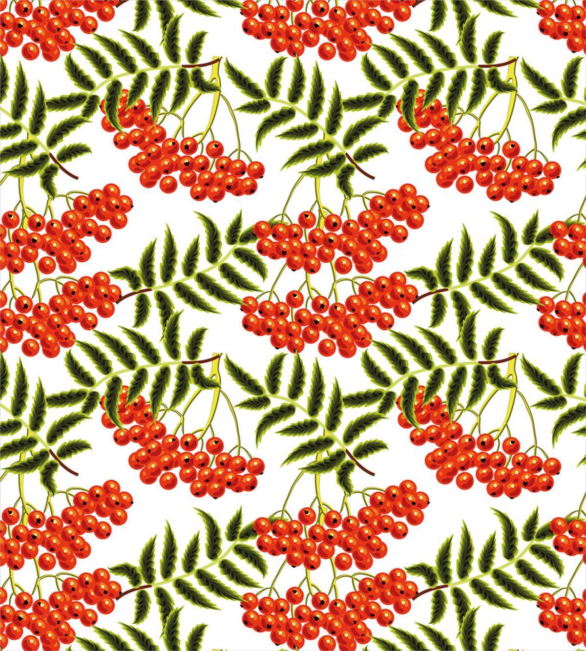 Vibrant Red Rural Berries — Pattern