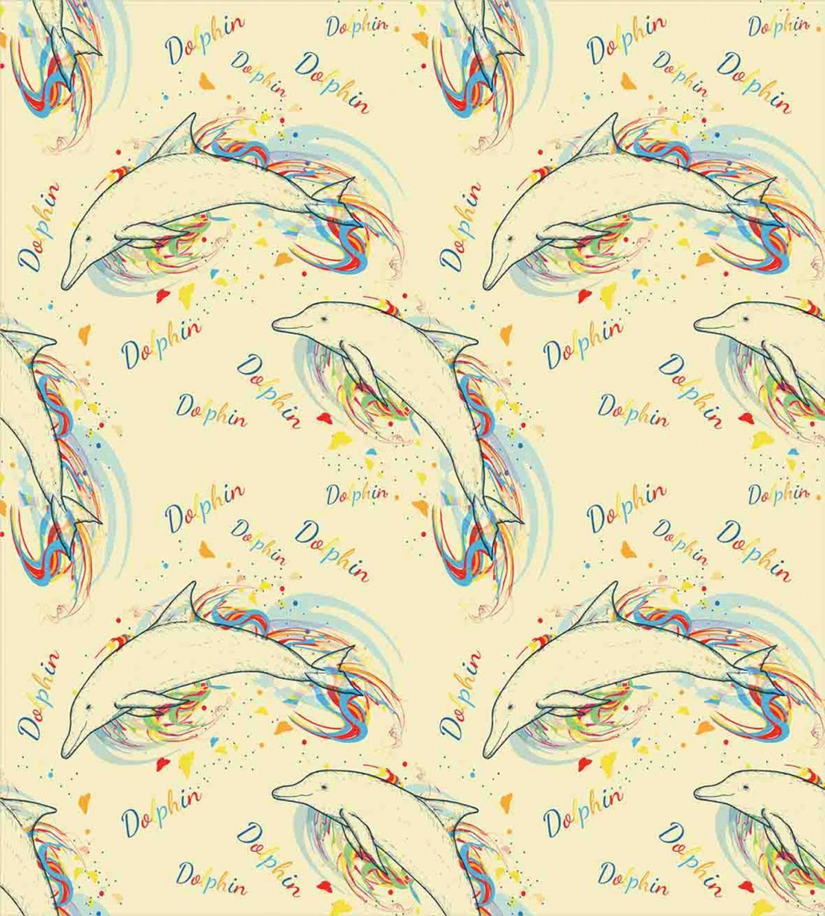 Swimming Dolphins — Pattern