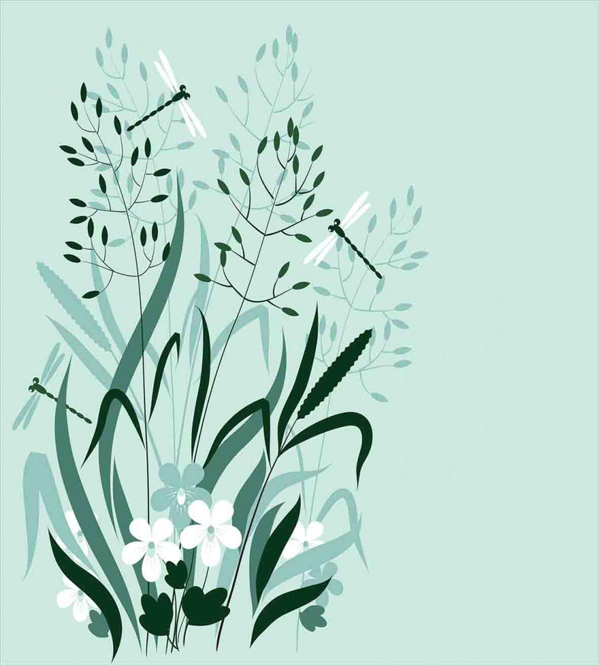 Dragonflies Wild Grass — Pattern