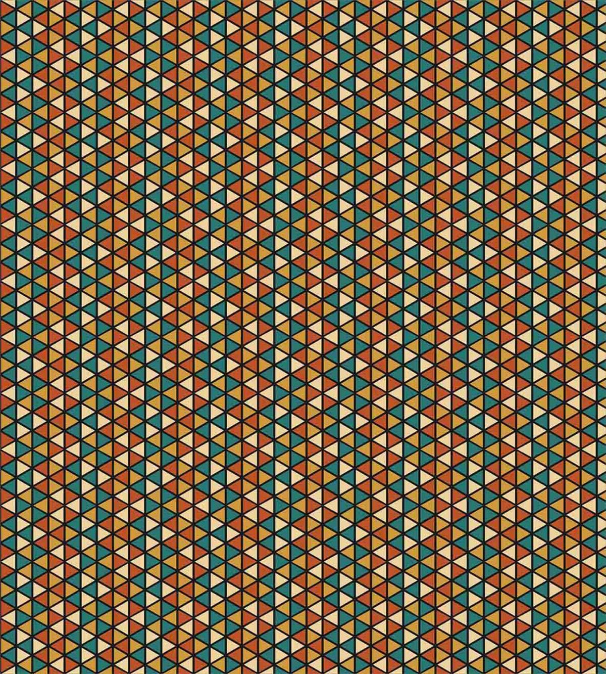 Retro Grid Triangles — Pattern