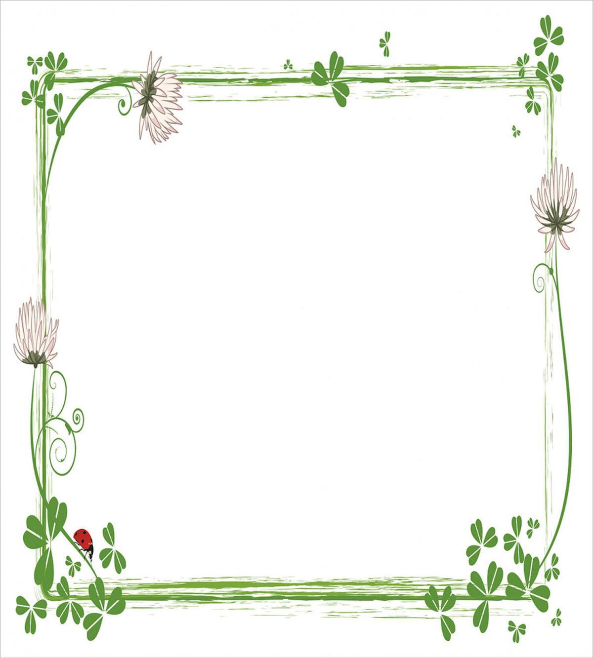 Rectangular Nature Art Frame — Pattern