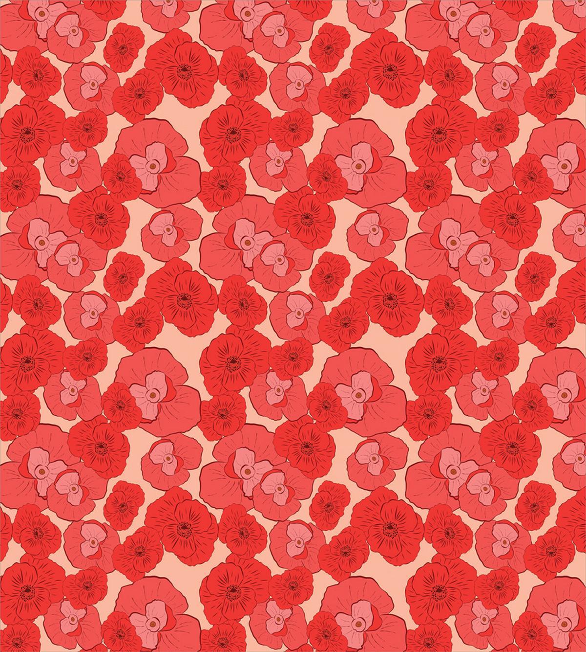 Garden Poppies Art — Pattern