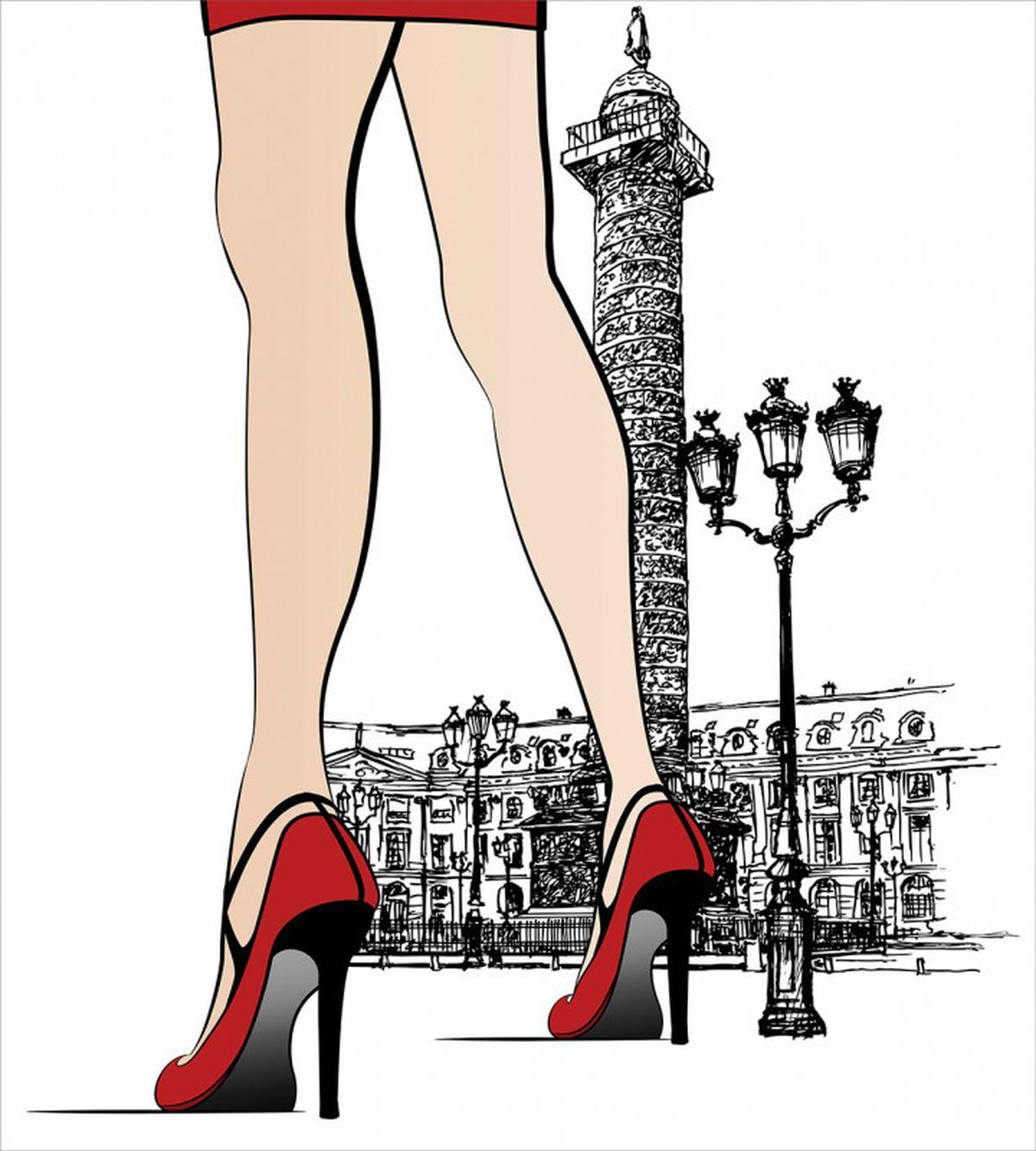 Woman Legs Paris Vendome — Pattern