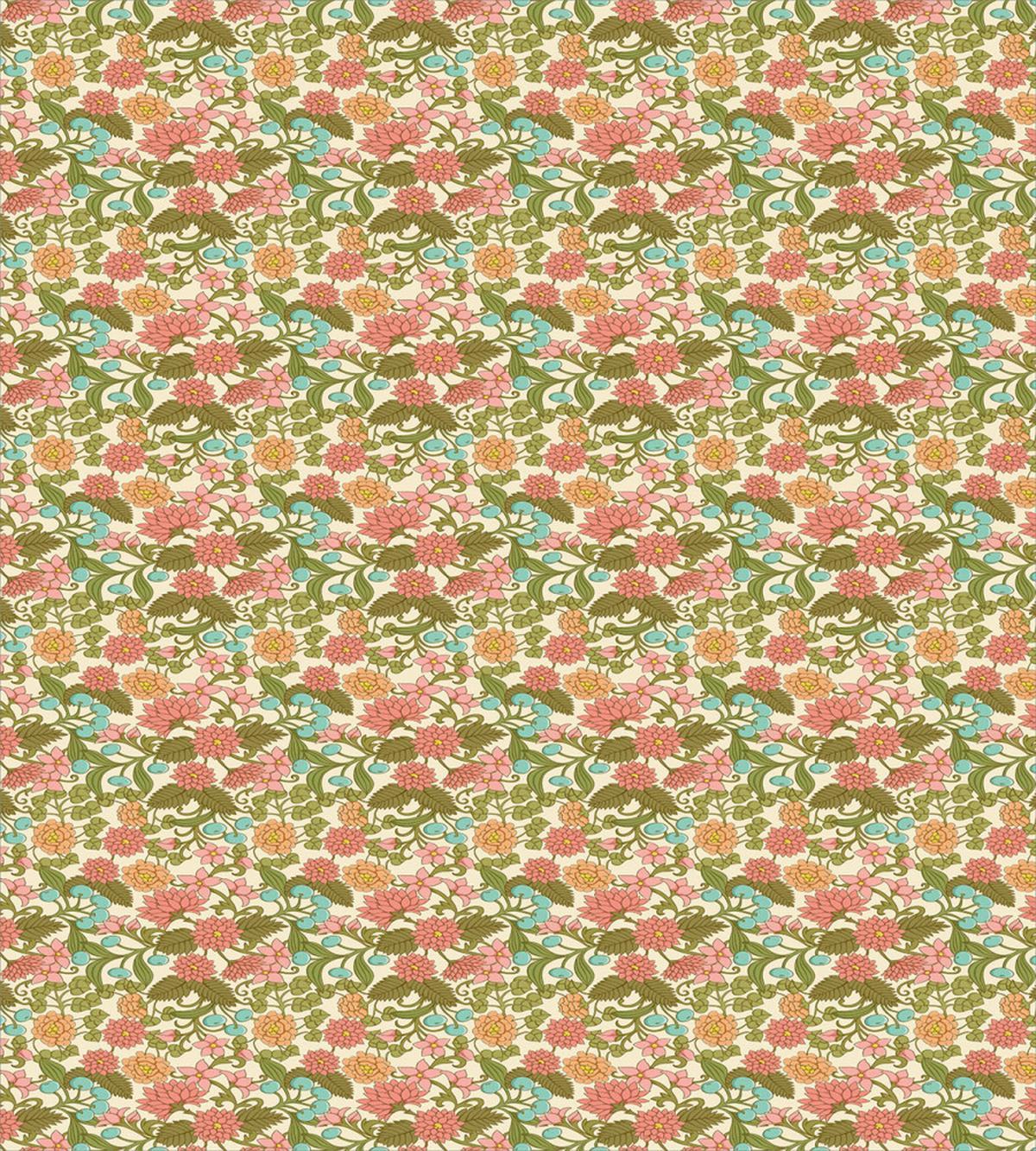 Pastel Vintage Art Flowers — Pattern
