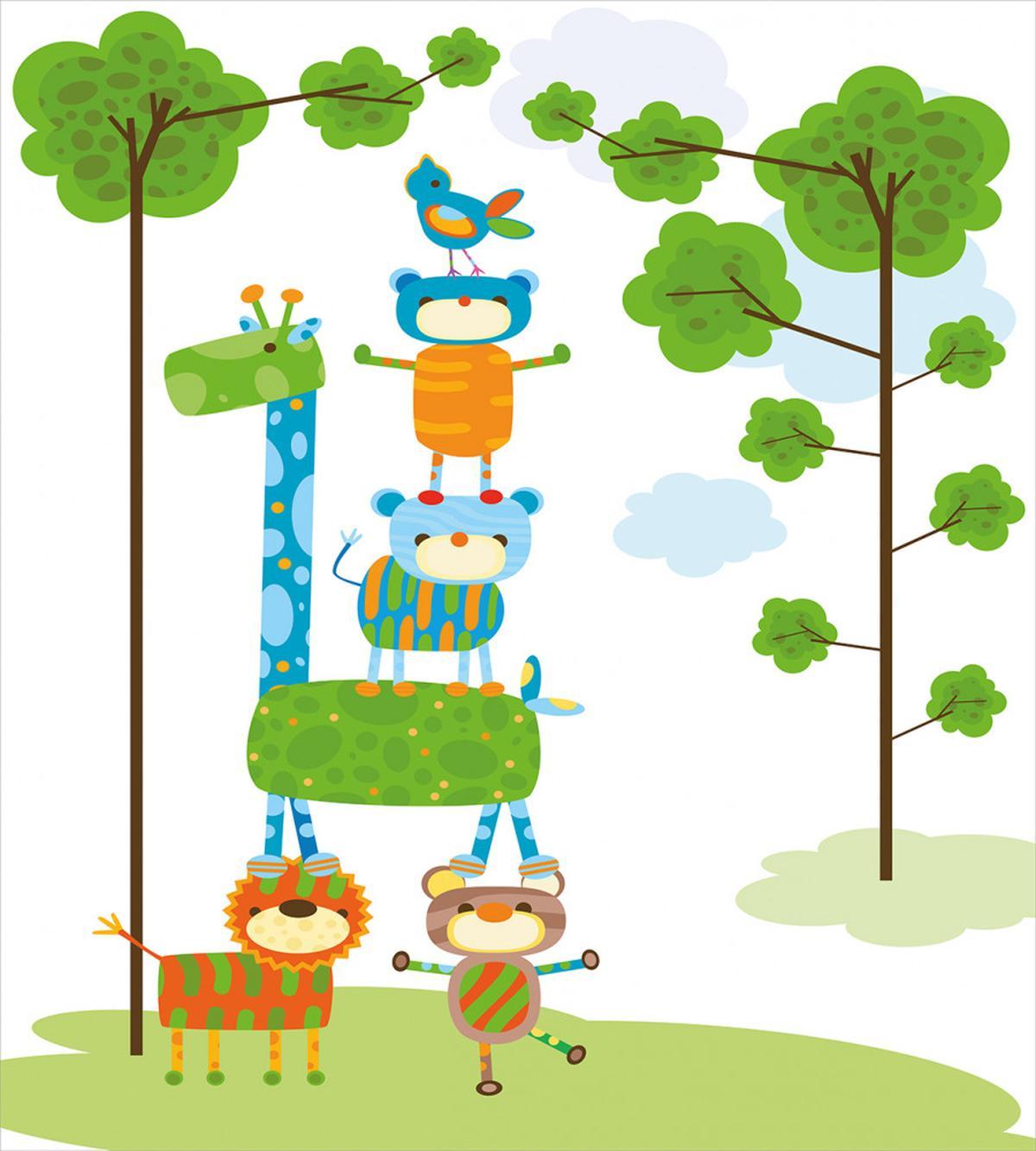Funny Jungle Creatures — Pattern