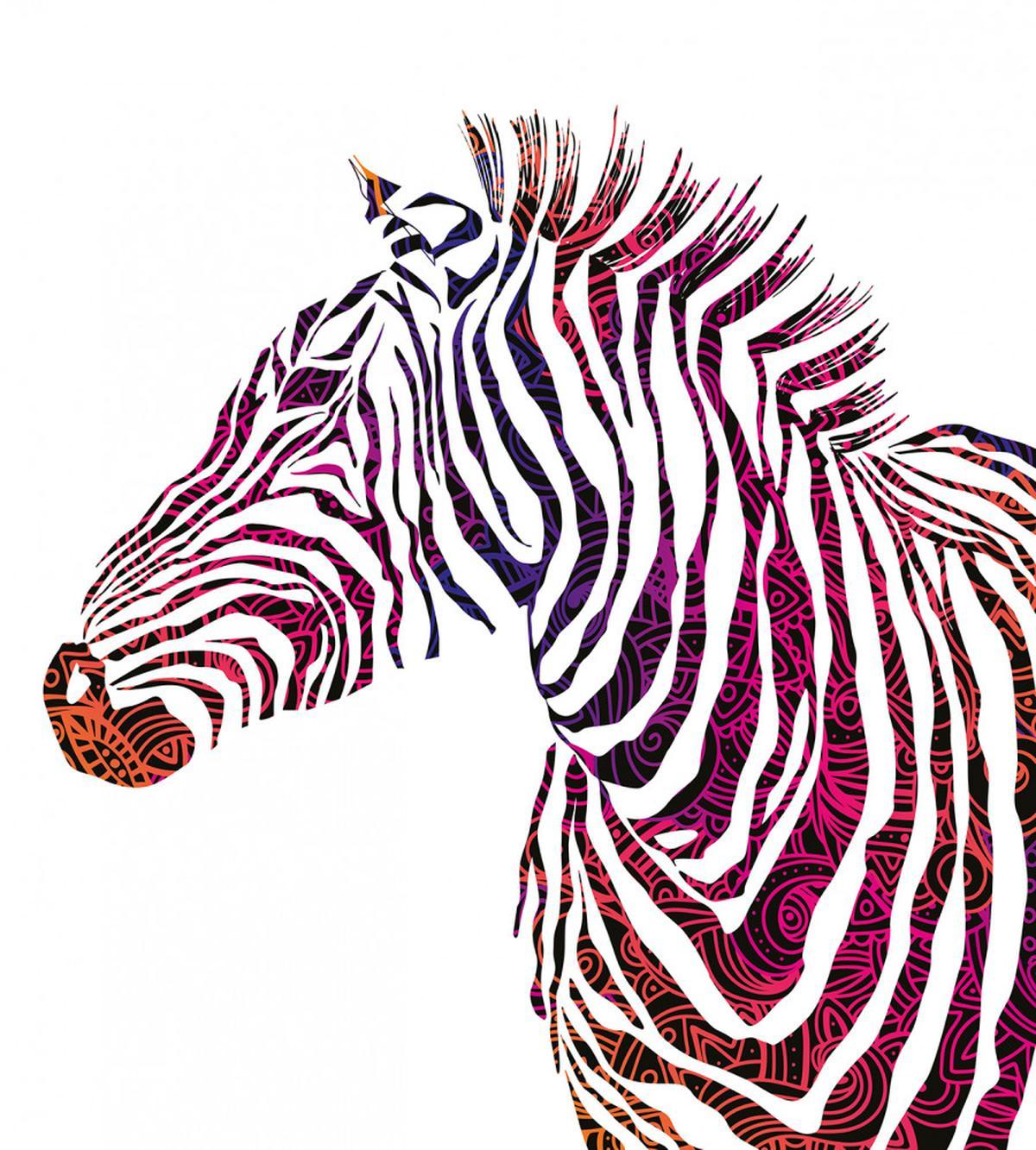 Ornamental Zebra Profile — Pattern