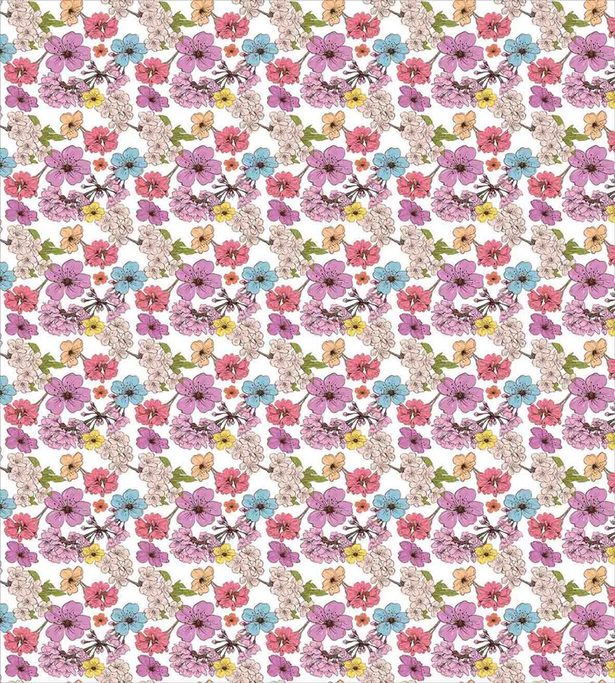Burgeoning Apple Flowers — Pattern