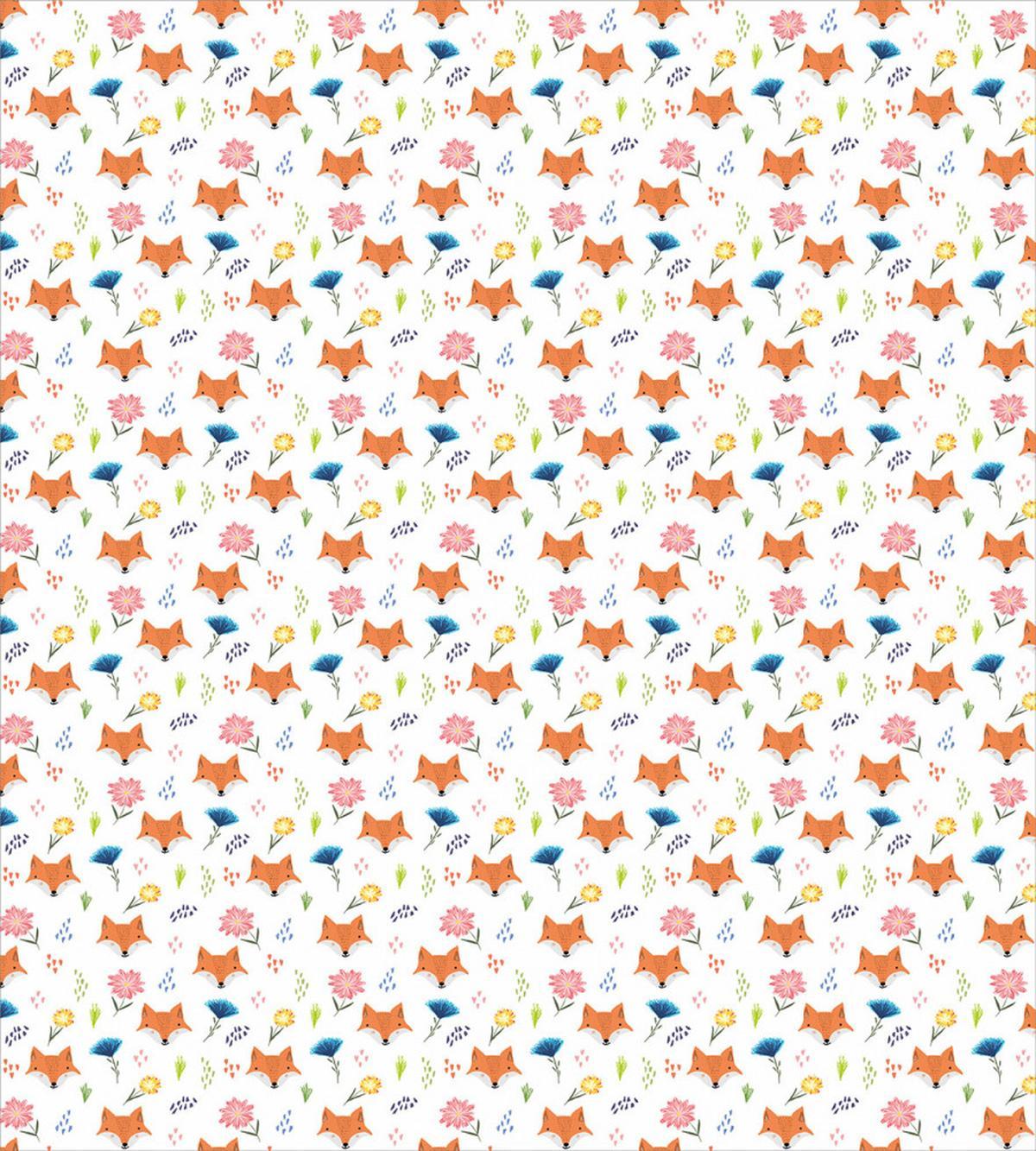 Animal Head and Colorful Flower — Pattern