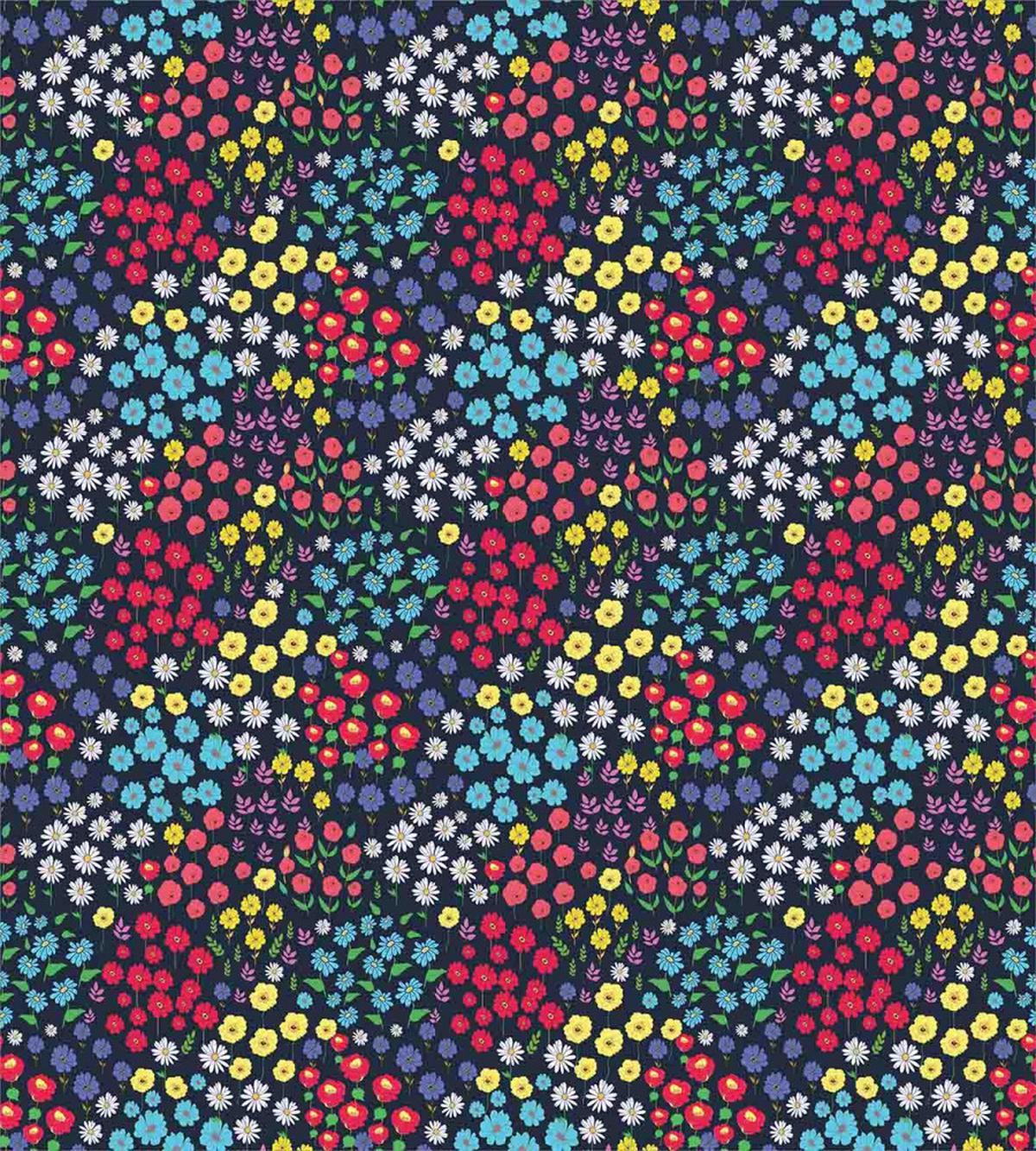 Colorful Spring Blossoms — Pattern
