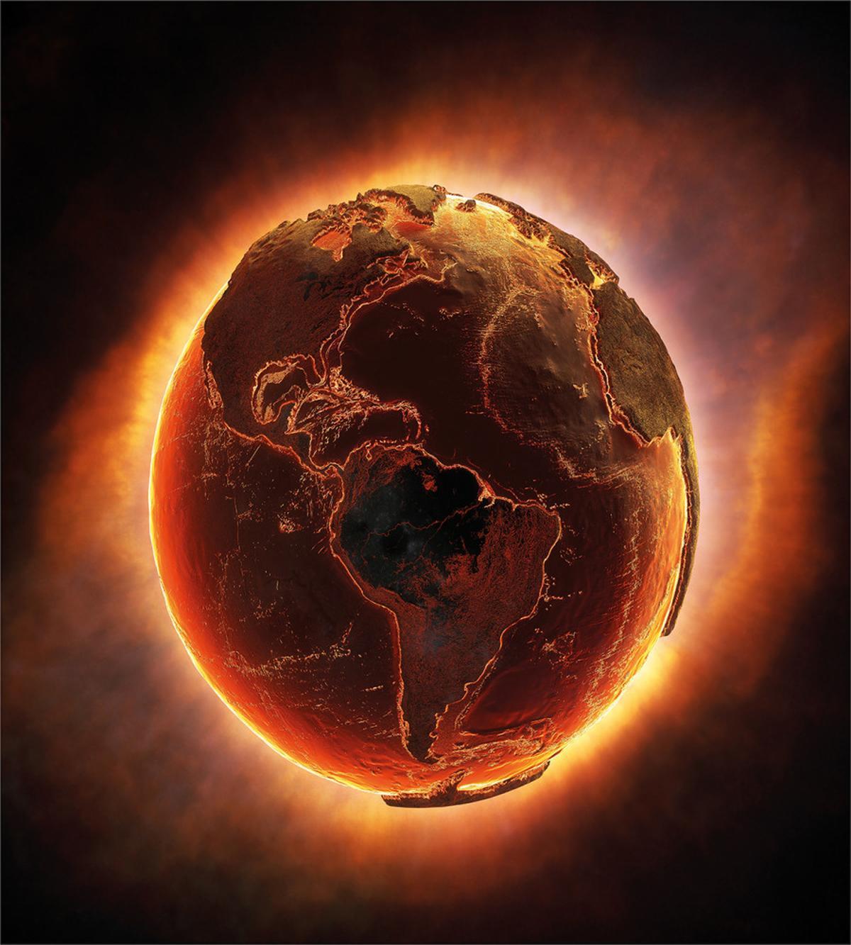 Vivid Burning Earth Heat — Pattern