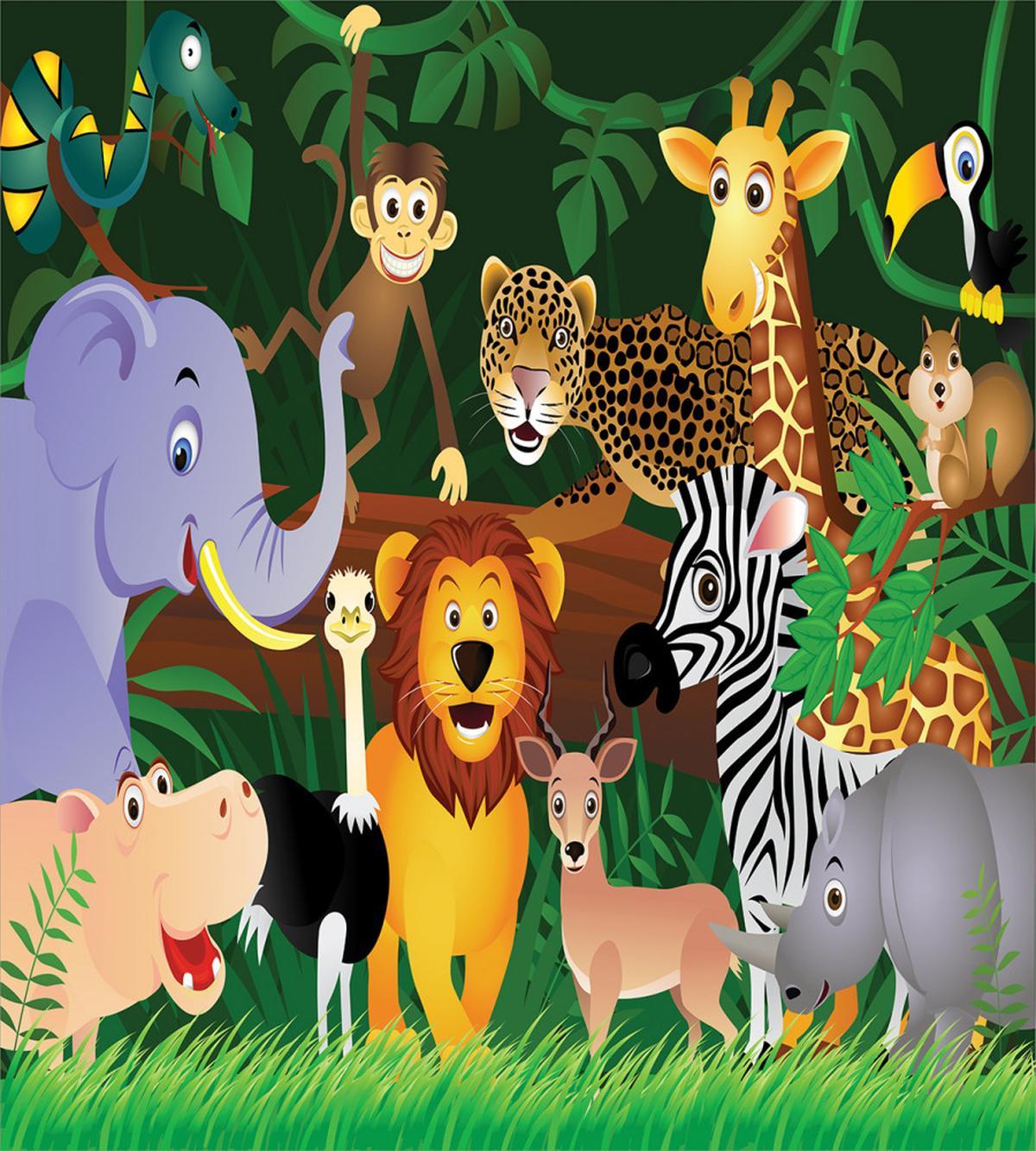 Exotic Jungle Cheerful Fun — Pattern
