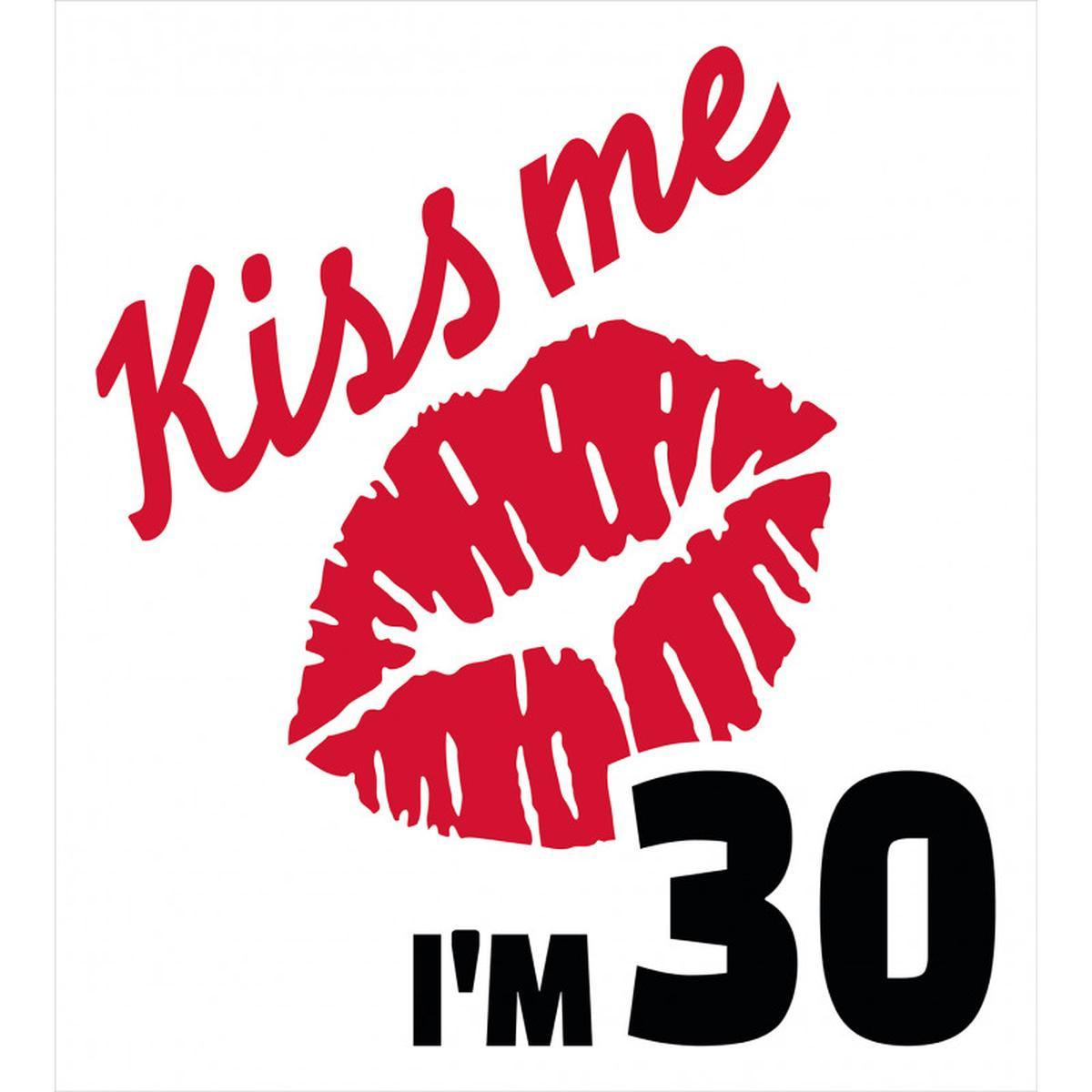 30th Birthday Kiss — Pattern