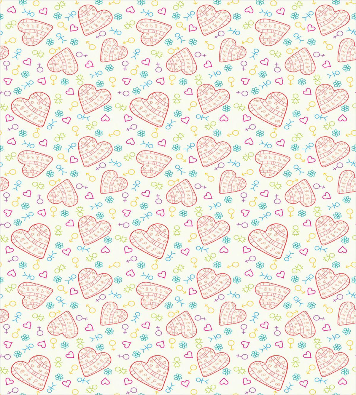 Hearts with Stickman — Pattern