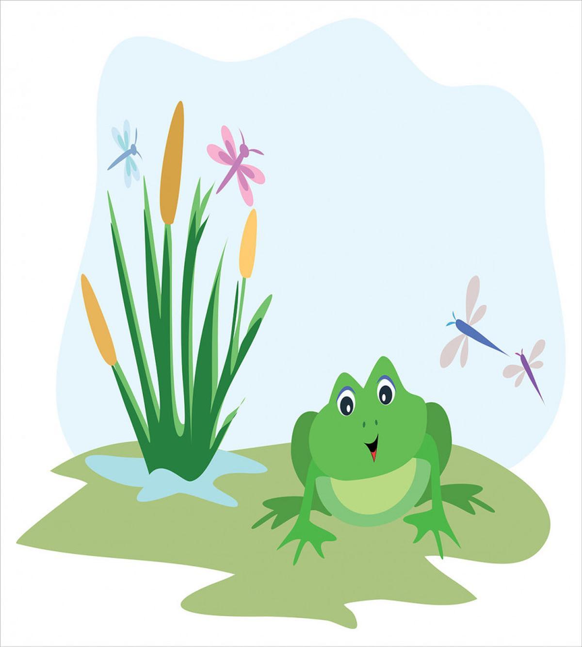 Dragonflies Plants Amphibian — Pattern