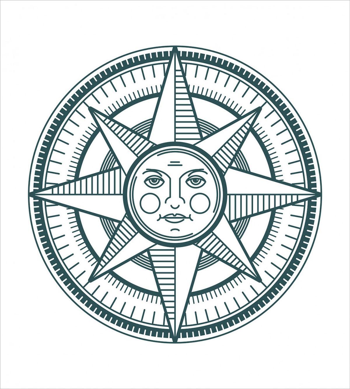 Sun Center Navigation Art — Pattern