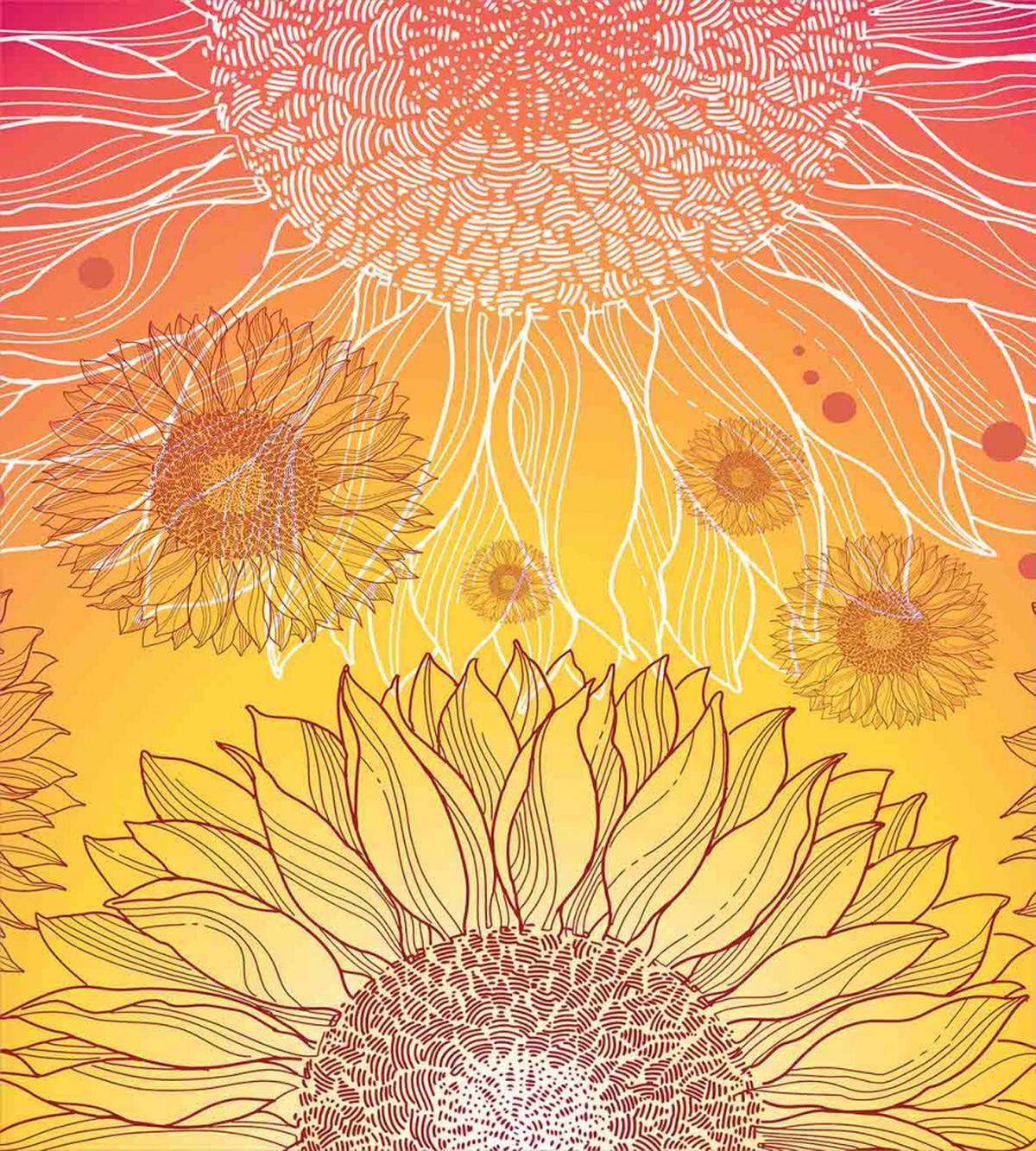 Sunflower Plants — Pattern
