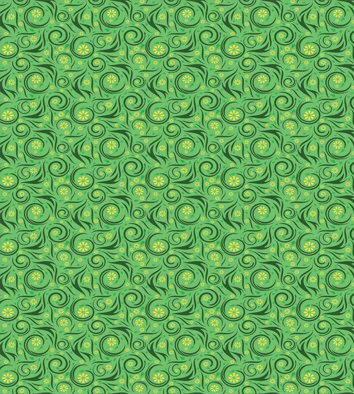 Floral Swirling Lines — Pattern