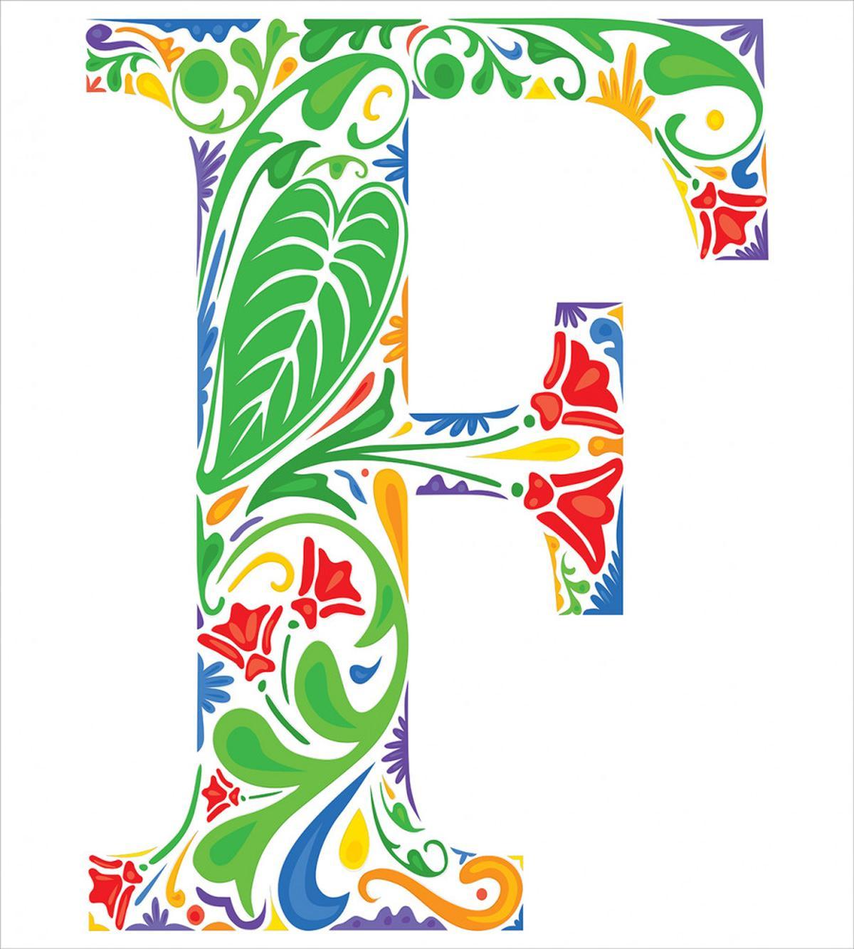 Lively Floral Capital — Pattern