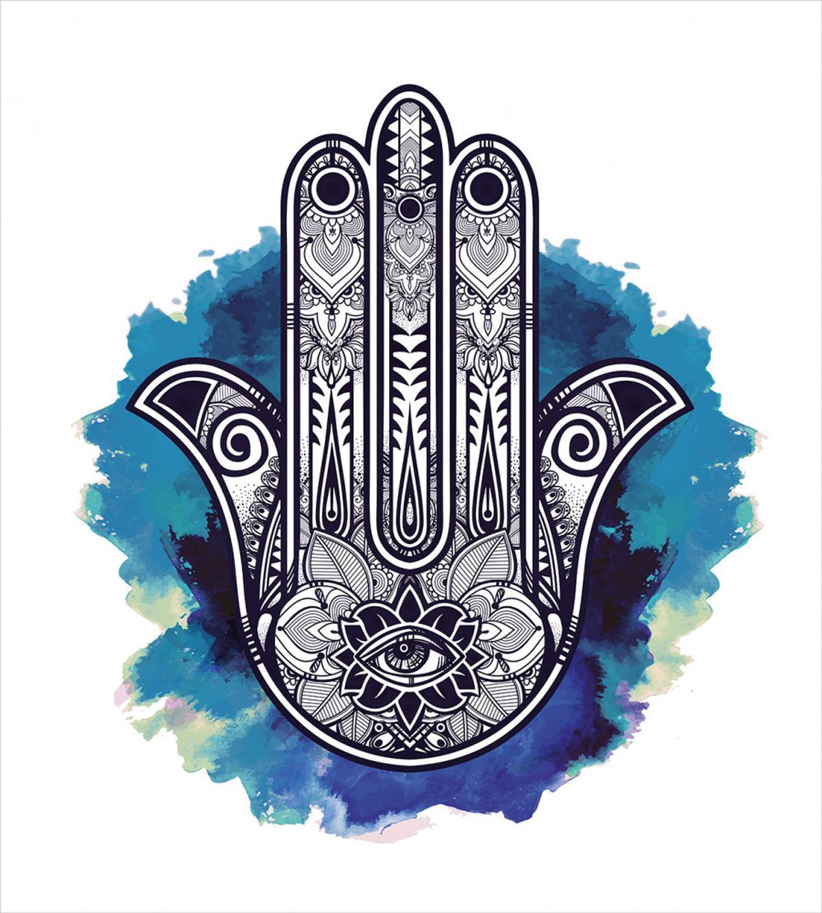 Hamsa Brushstrokes — Pattern