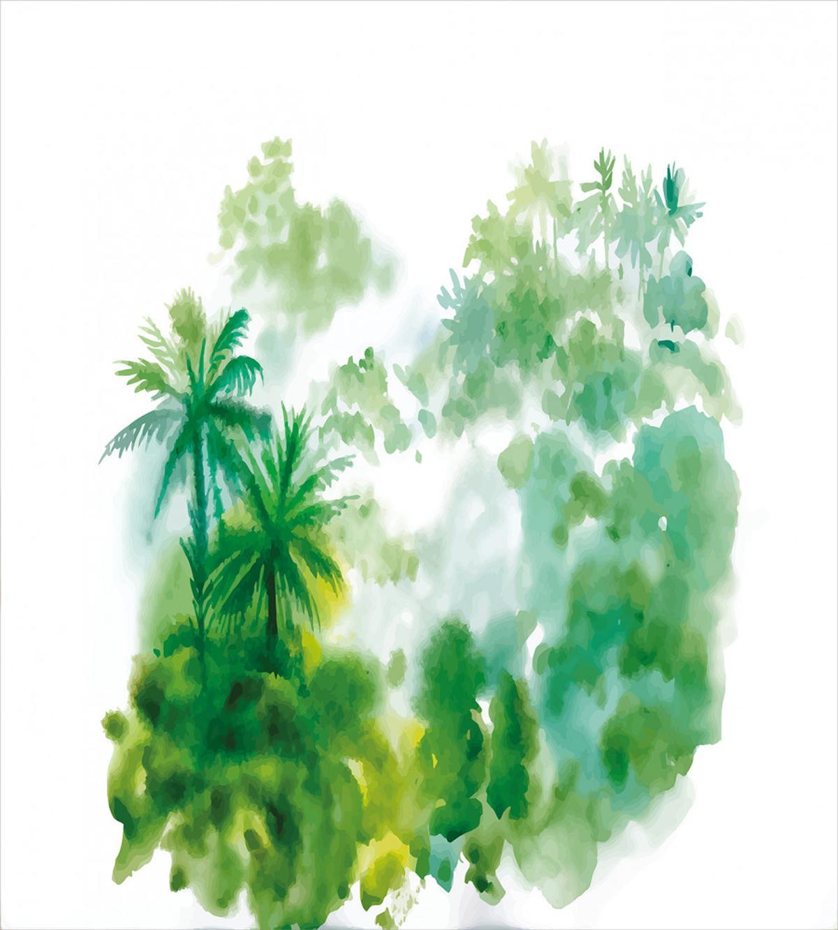 Watercolor Forest Image — Pattern
