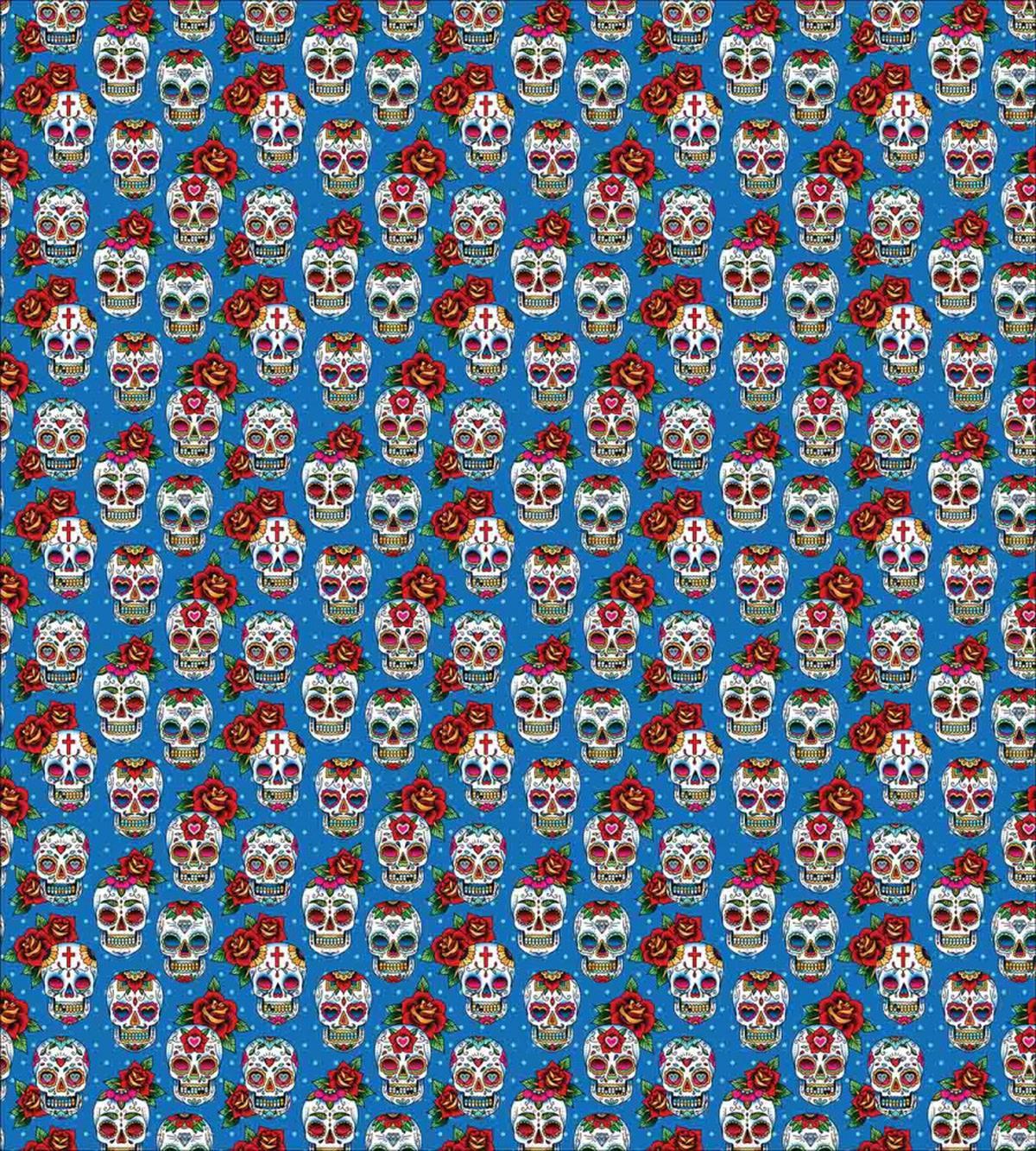 Floral Roses Skulls — Pattern
