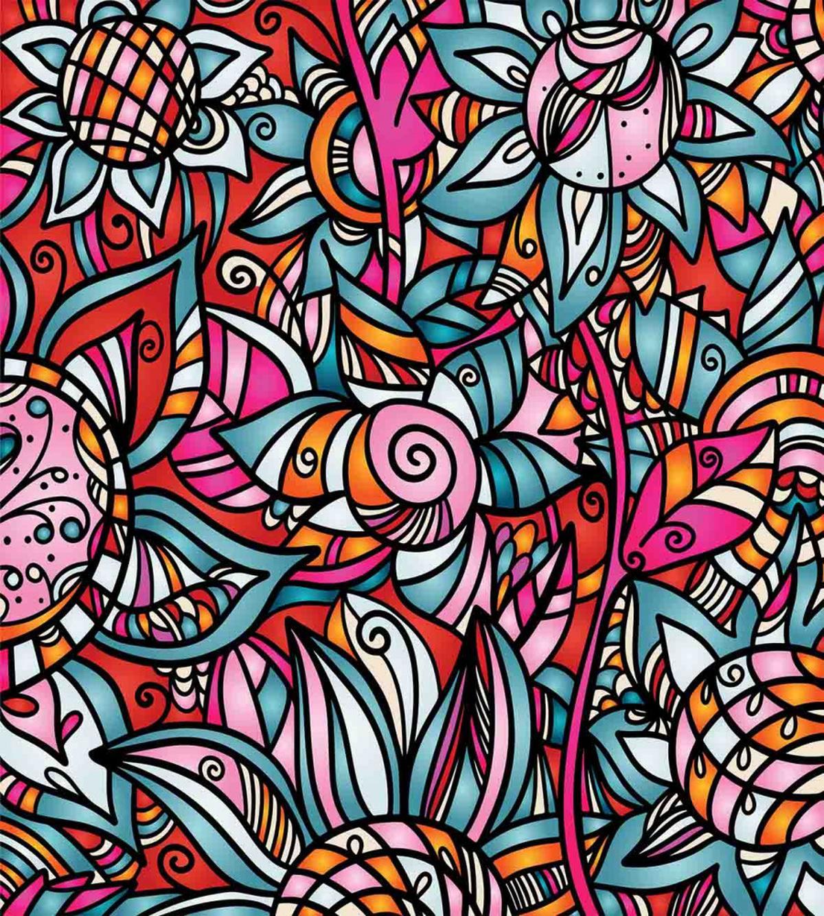 Abstract Sunflower — Pattern