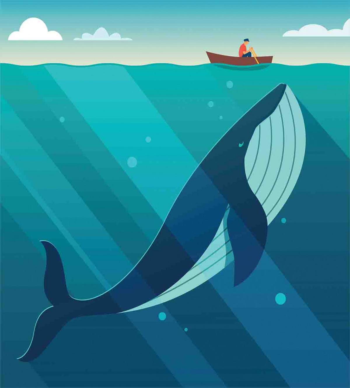 Sailor Whale with Rays — Pattern