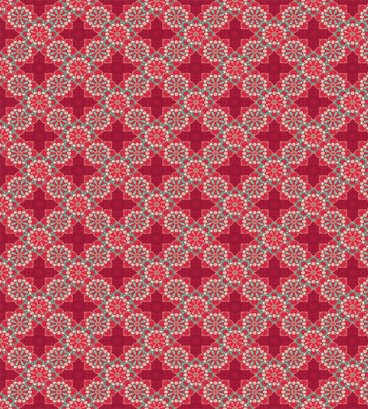 Round Folk Ornaments — Pattern