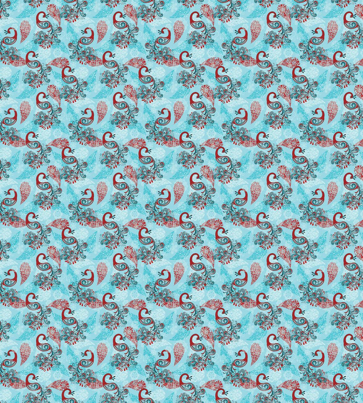 Peacocks Snowflakes — Pattern