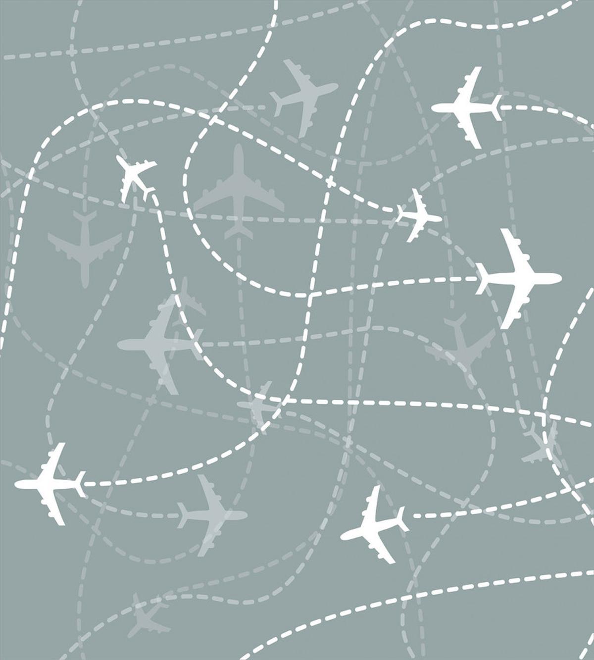 Airplane Traces Scheme Sign — Pattern