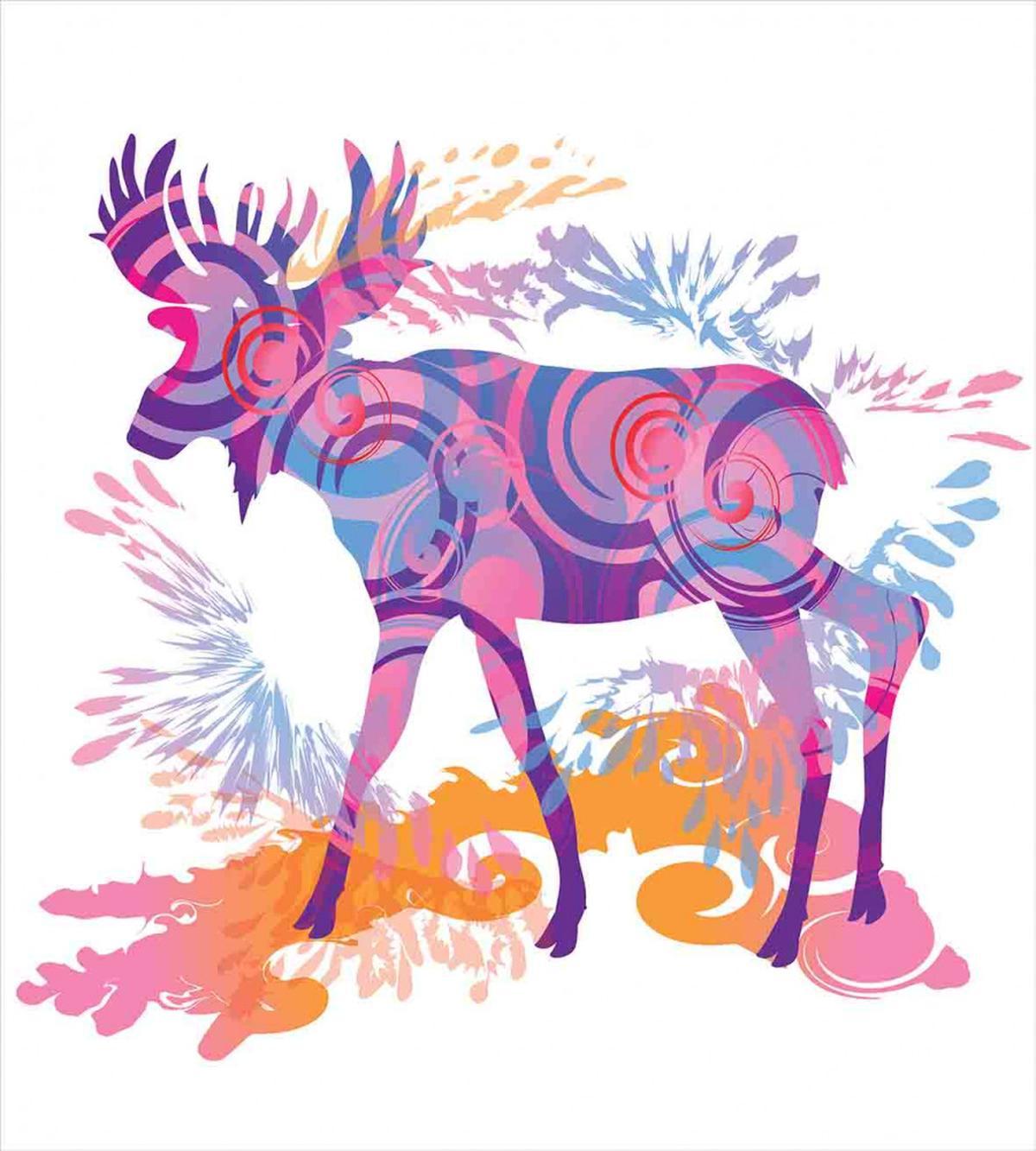 Trippy Vivid Deer — Pattern