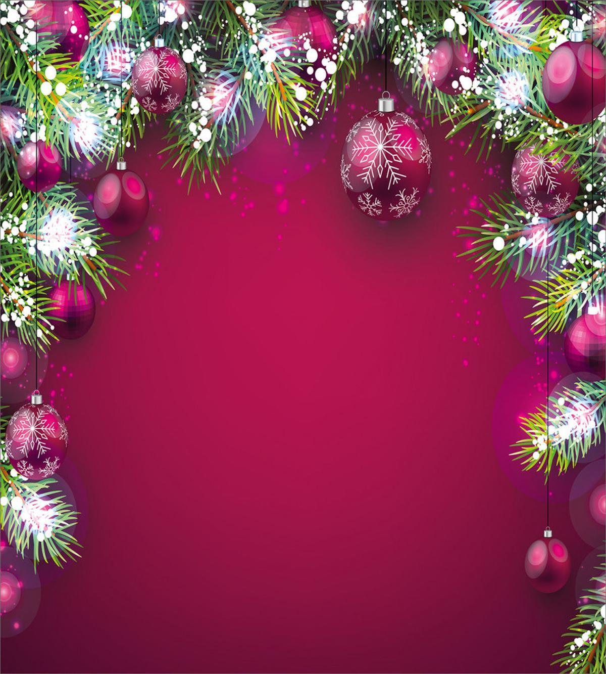 Tree Balls Snowflakes — Pattern