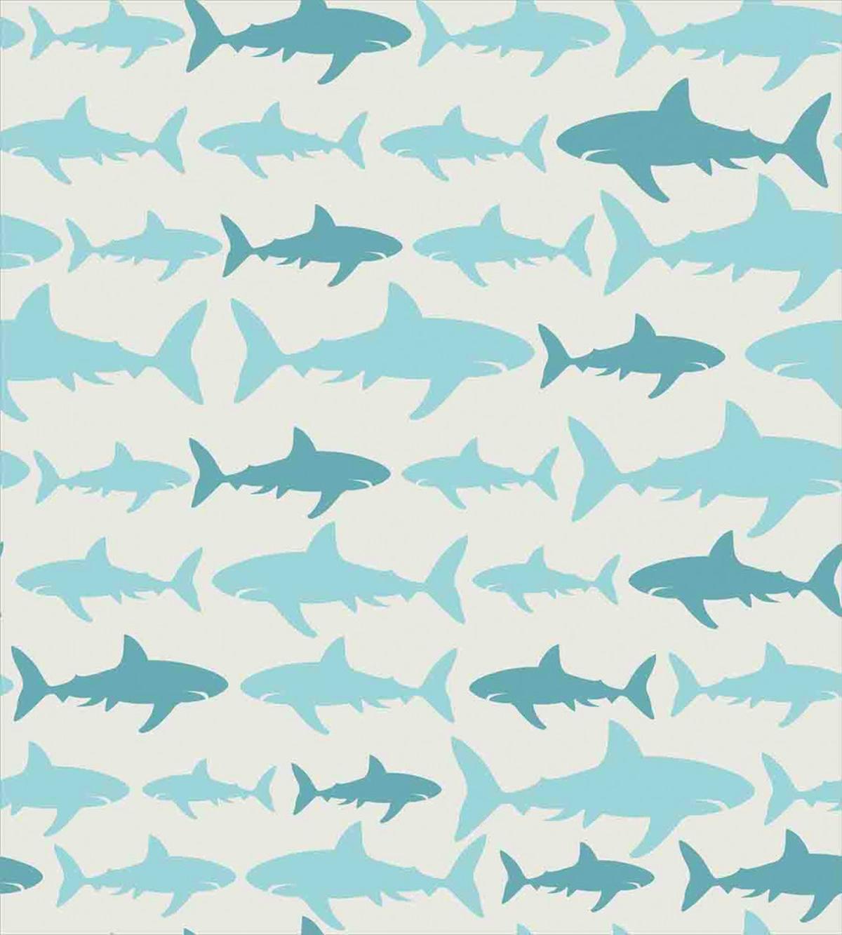 Swimming Sharks in Sea — Pattern