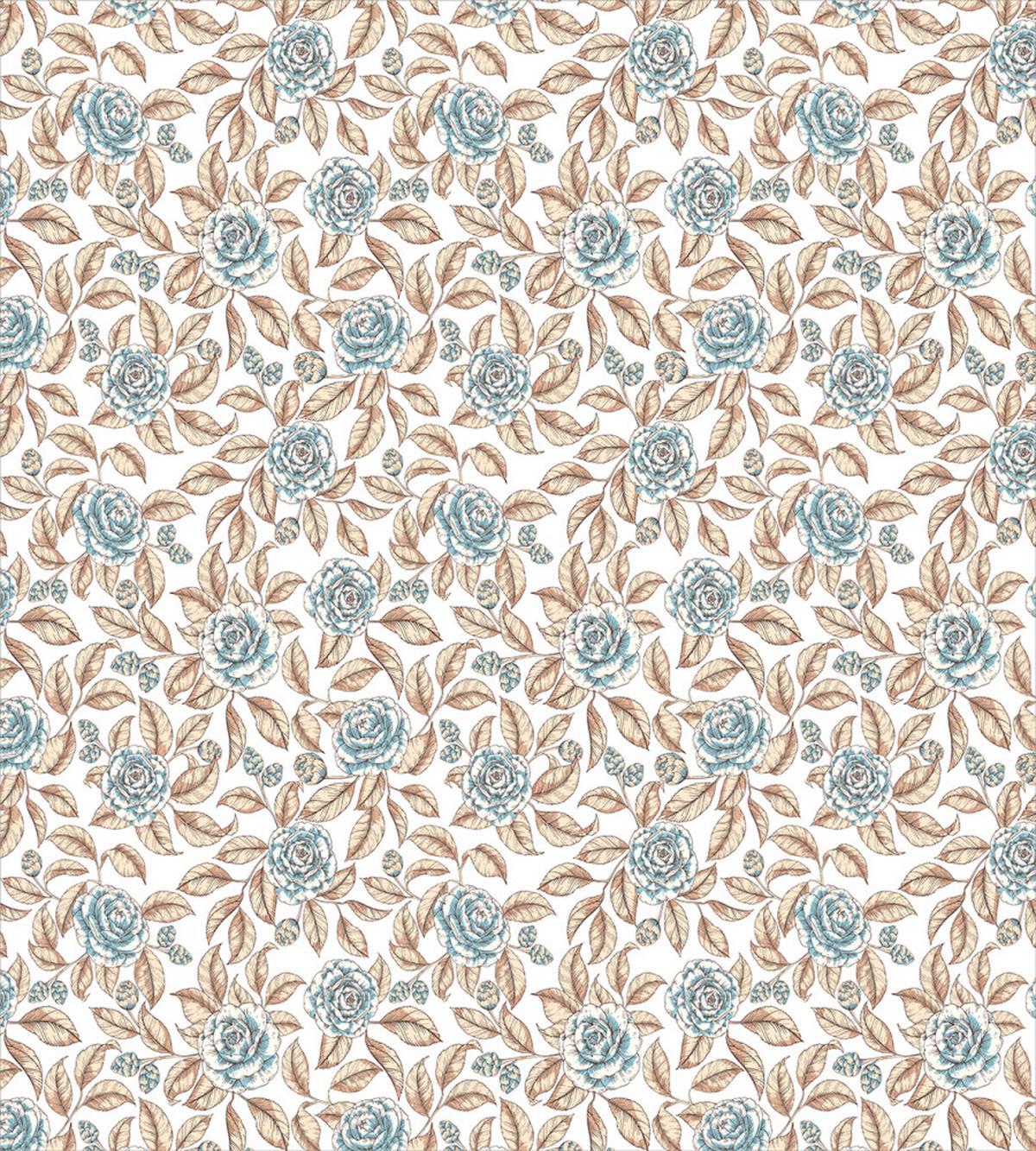 Retro Rose Bouquets Art — Pattern