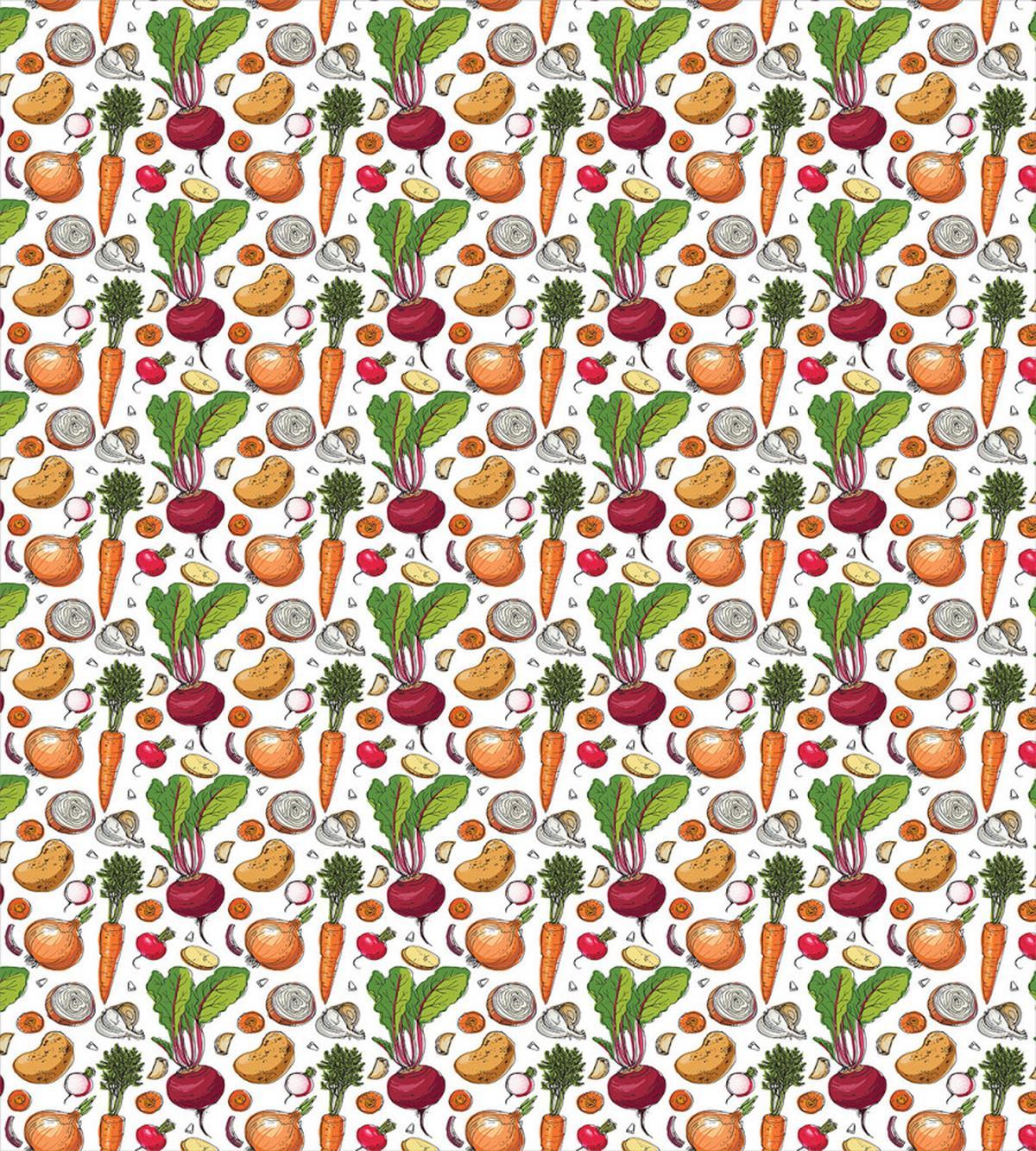 Sketchy Painted Foods — Pattern