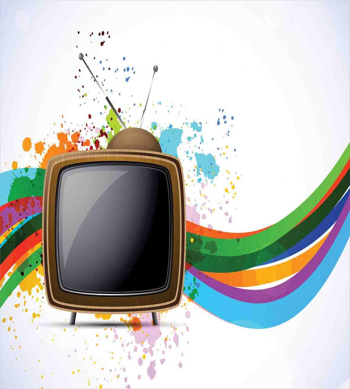 Old TV Color Splash — Pattern