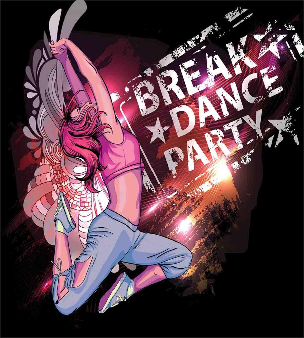 Break Dance Party Theme — Pattern
