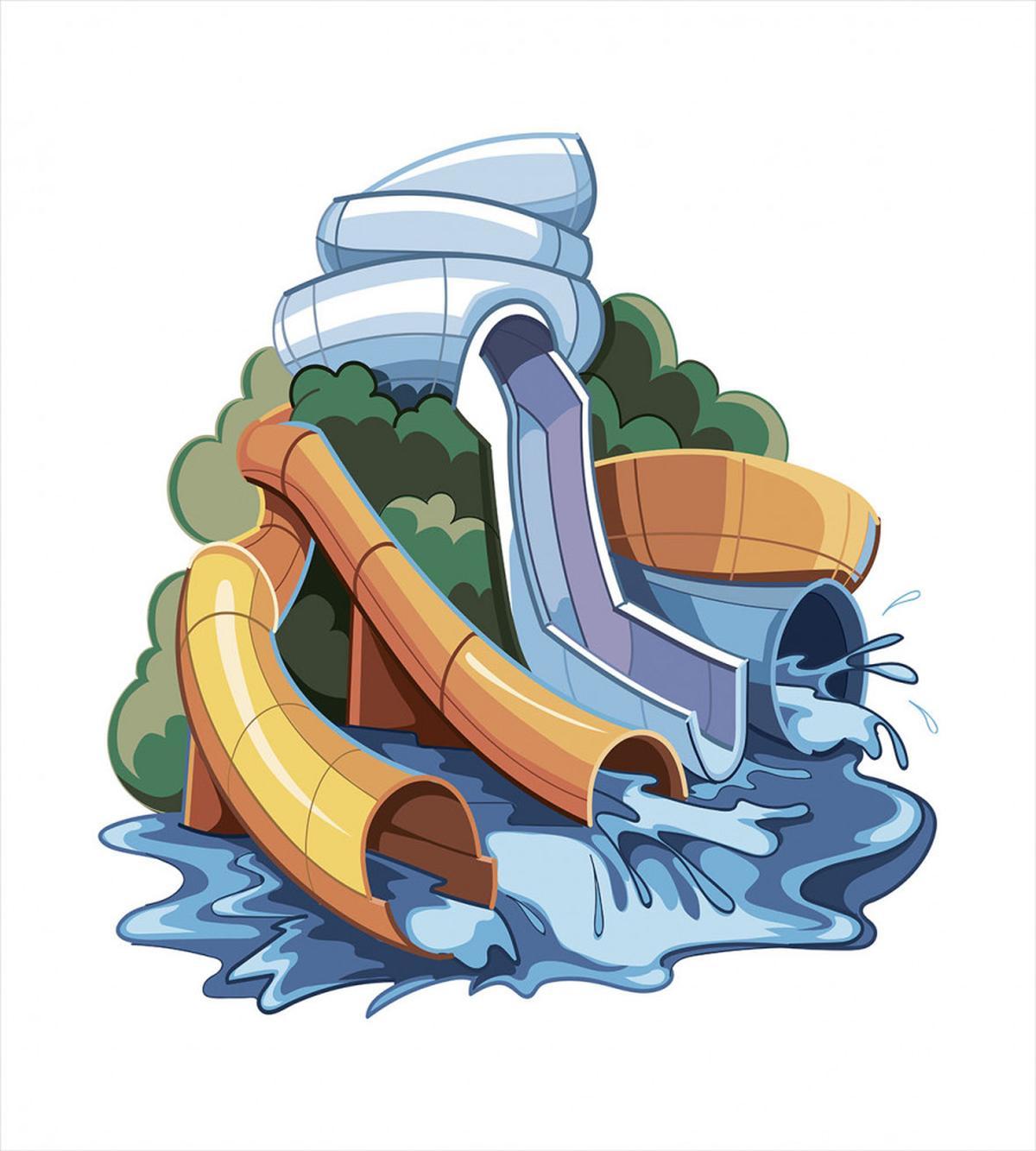 Aqua Park Water Slides — Pattern
