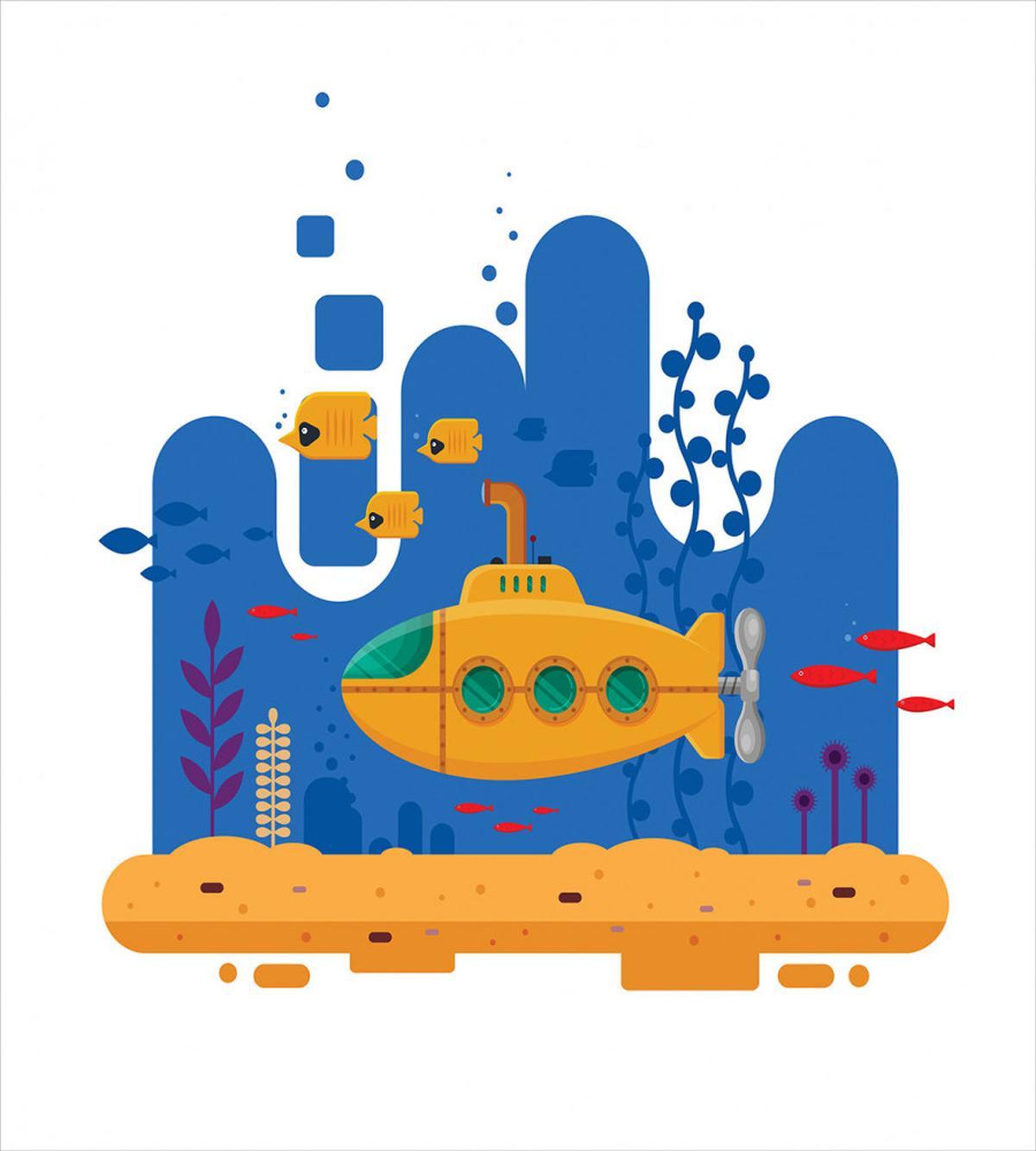 Periscope Fish and Reefs — Pattern