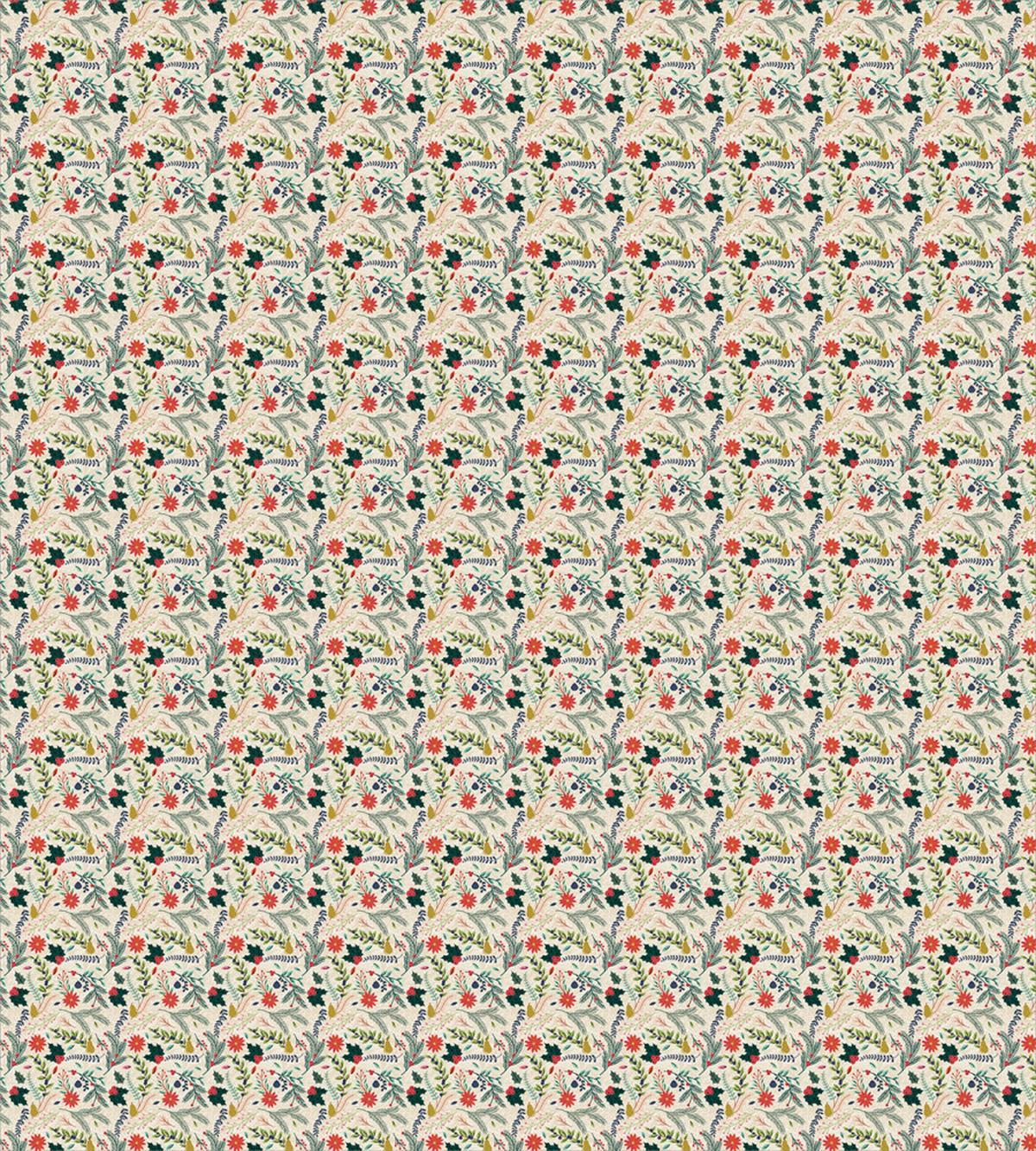 Foliage Motifs Holly Berries — Pattern