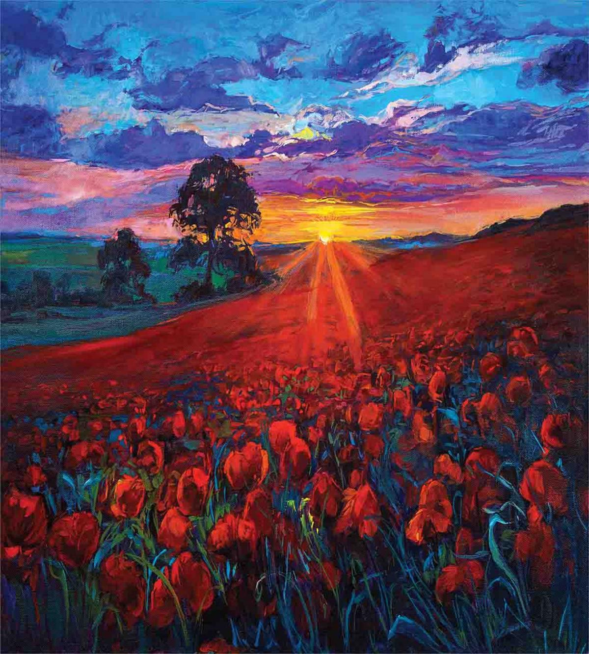 Poppy Flower Garden — Pattern