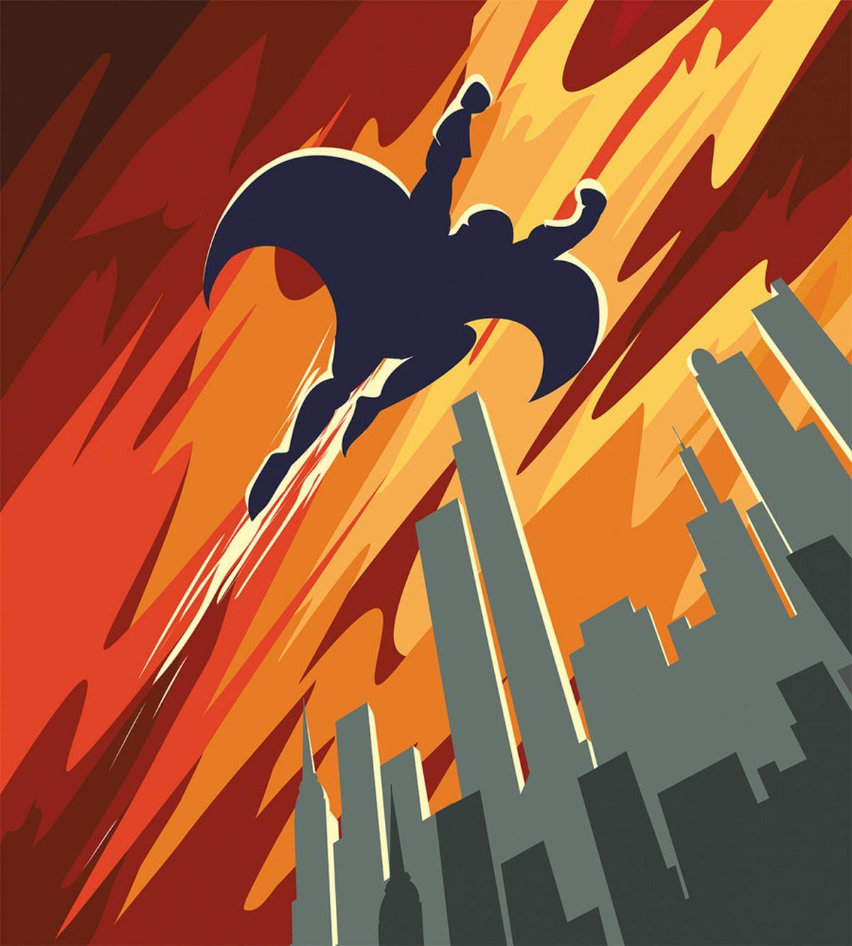Flying Superhero — Pattern
