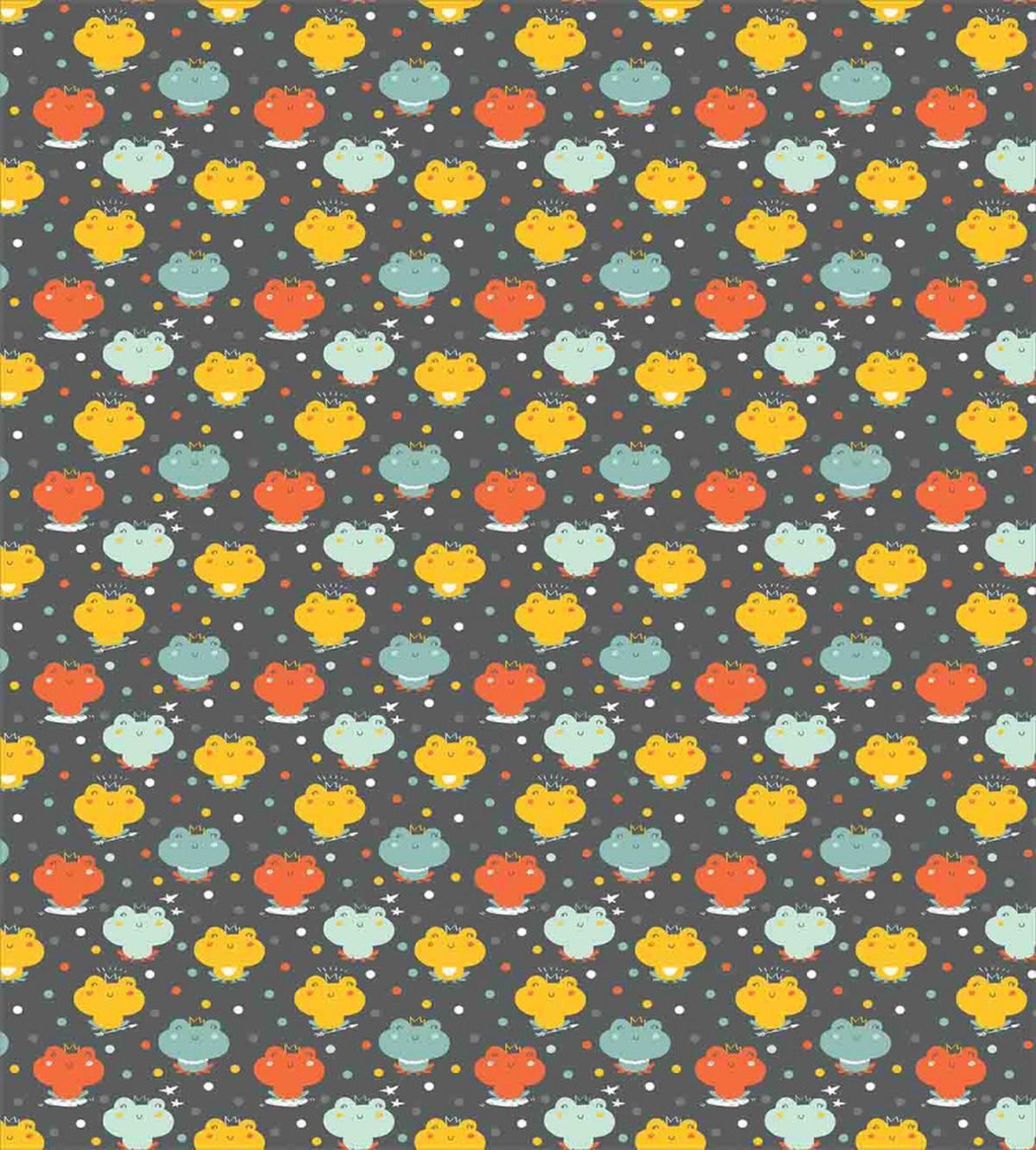 Cartoon Colorful Frogs — Pattern