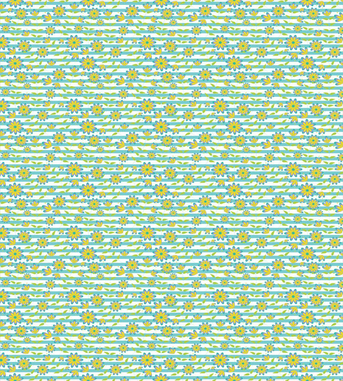 Summer Flowers Stripes — Pattern