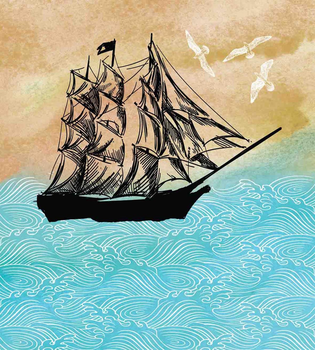 Vintage Ship Motif — Pattern