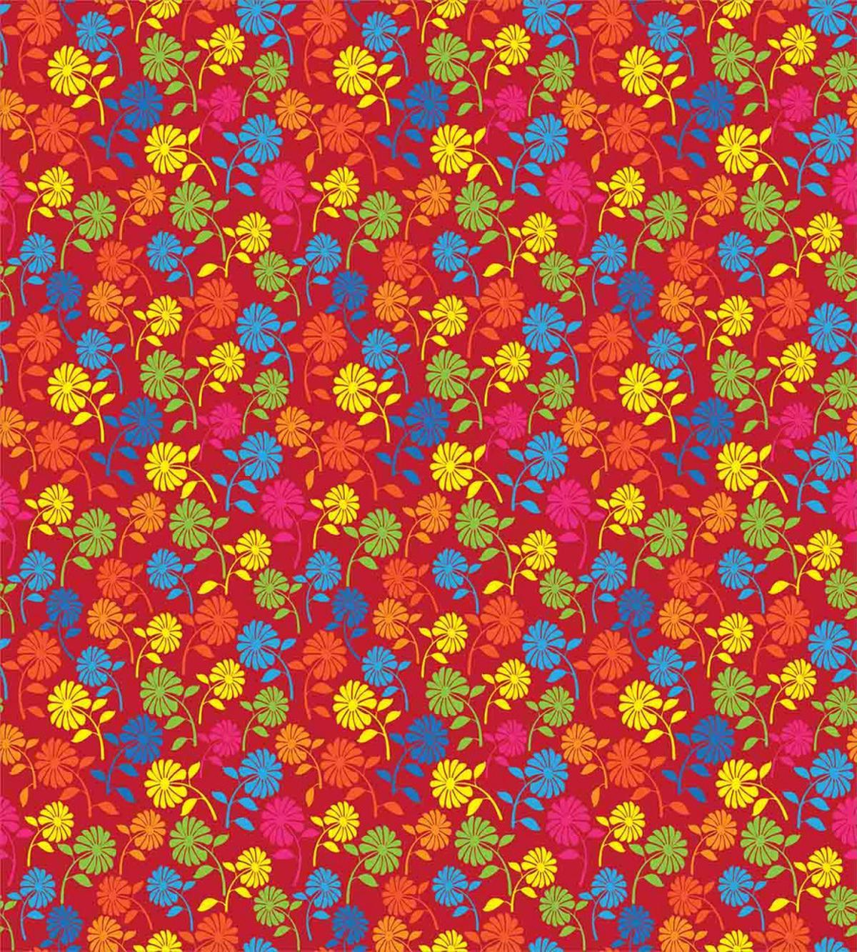 Colorful Blooming Daisy — Pattern