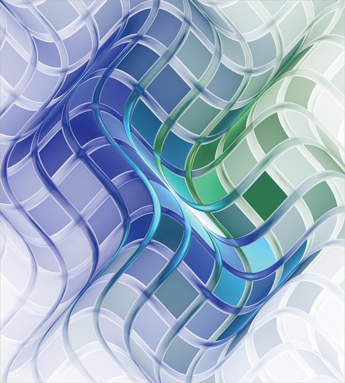 Abstract Wavy Squares — Pattern
