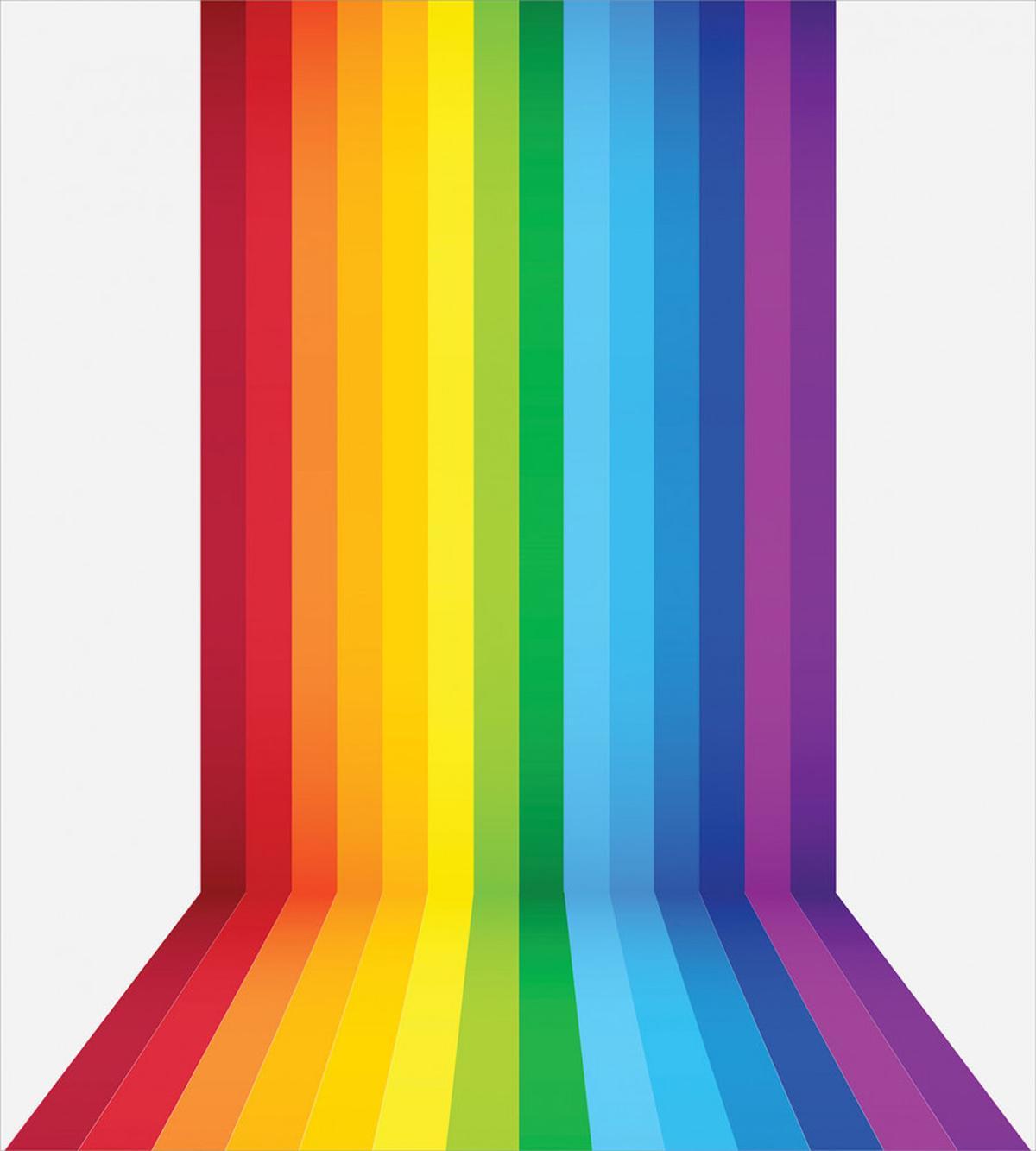 Shade of Rainbow Colors Line — Pattern