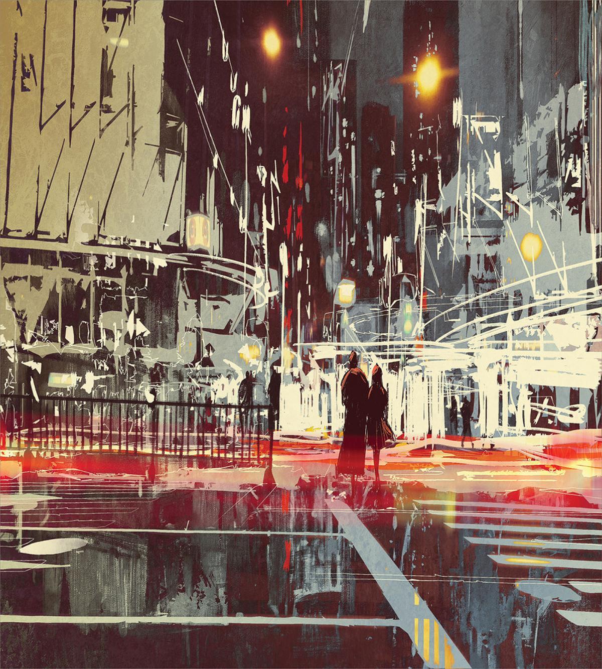 Gloomy City Streets — Pattern