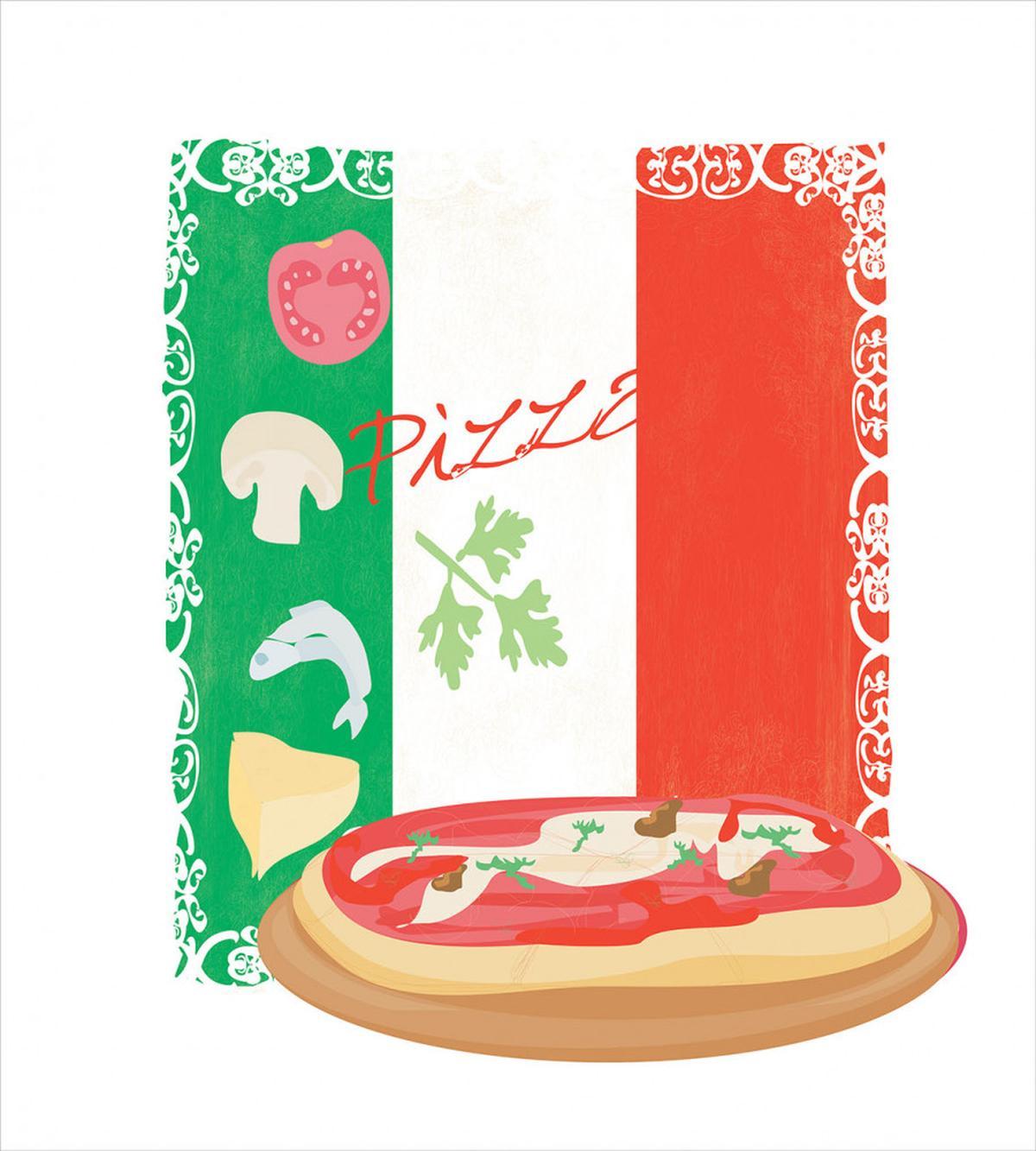 Italian Cuisine and Flag — Pattern